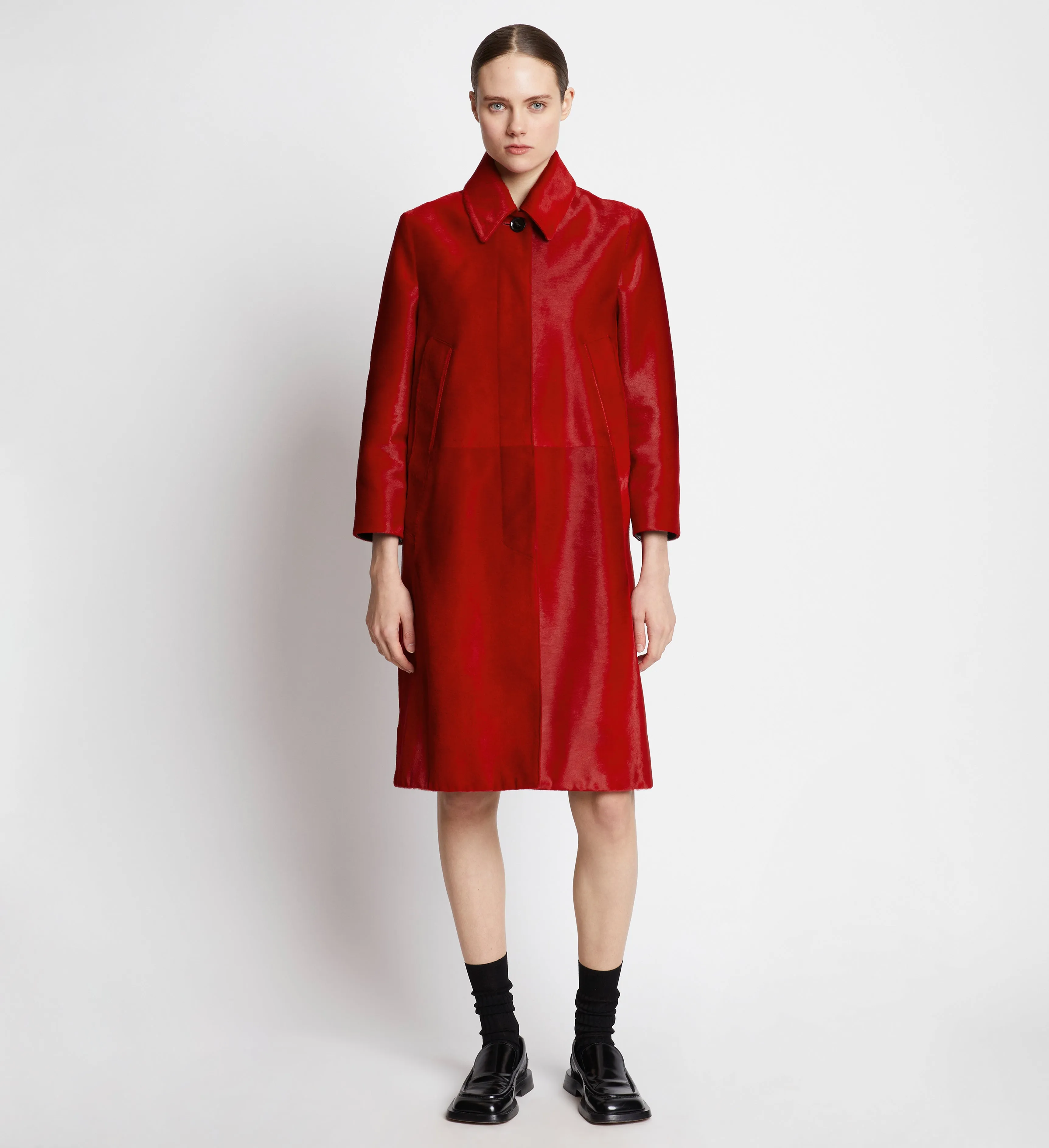 Solid Haircalf Coat sold by Proenza Schouler product image thumbnail 2
