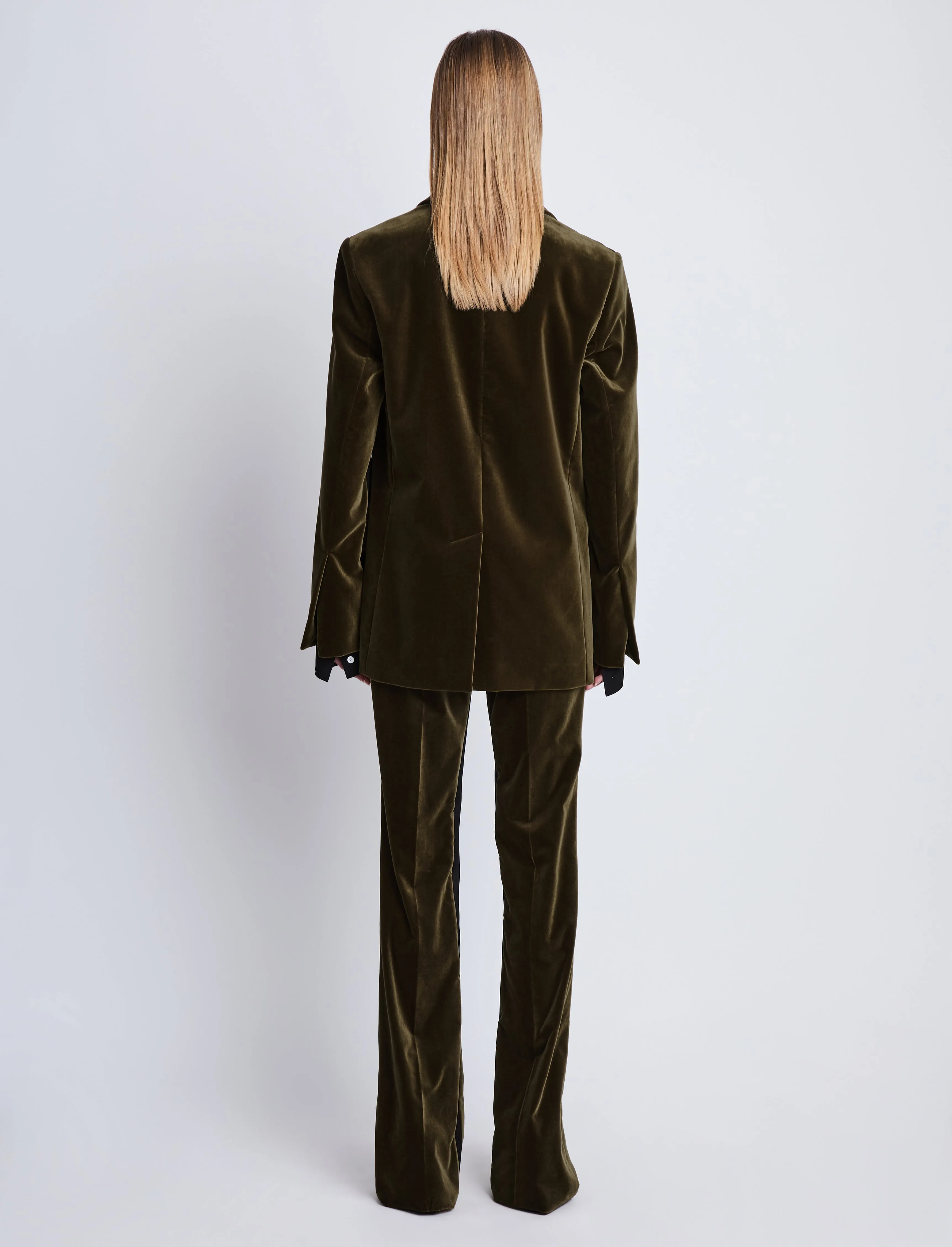 Nico Jacket in Velvet Suiting sold by Proenza Schouler product image thumbnail 5