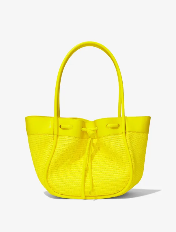 Large Ruched Tote in Raffia made by Proenza Schouler