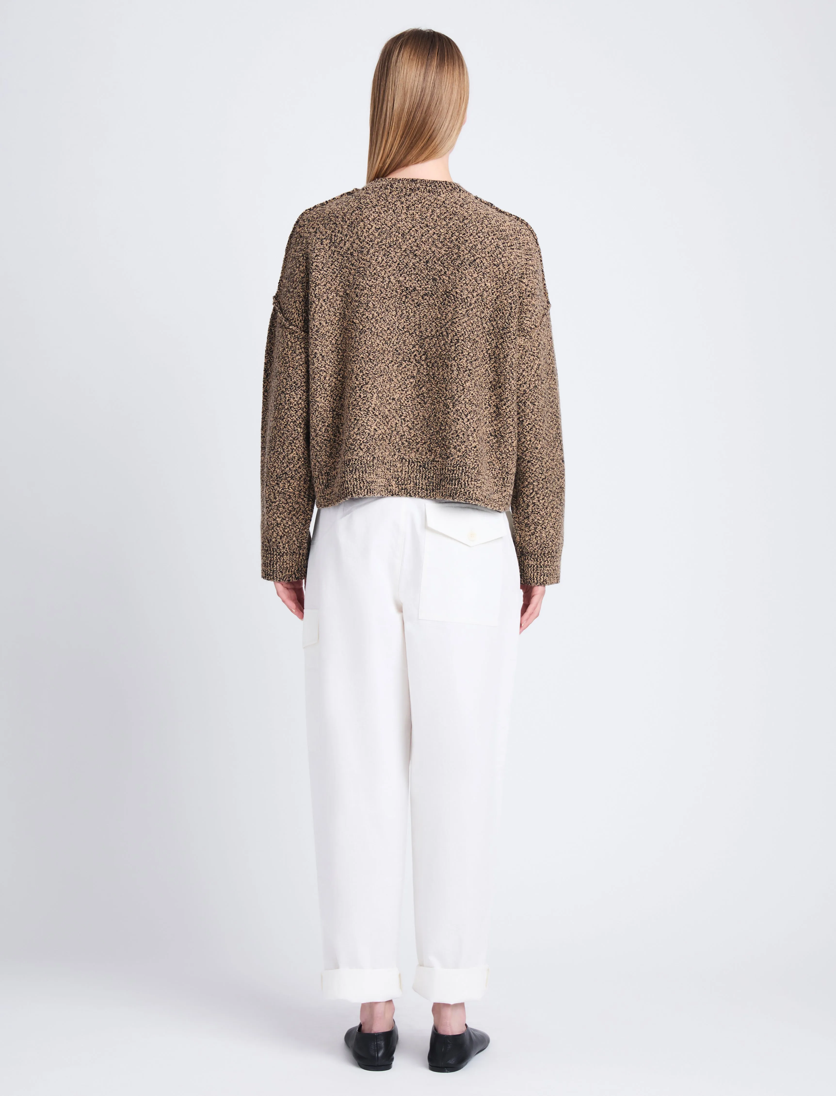 Octavia Pant in Solid Cotton Linen sold by Proenza Schouler product image thumbnail 4