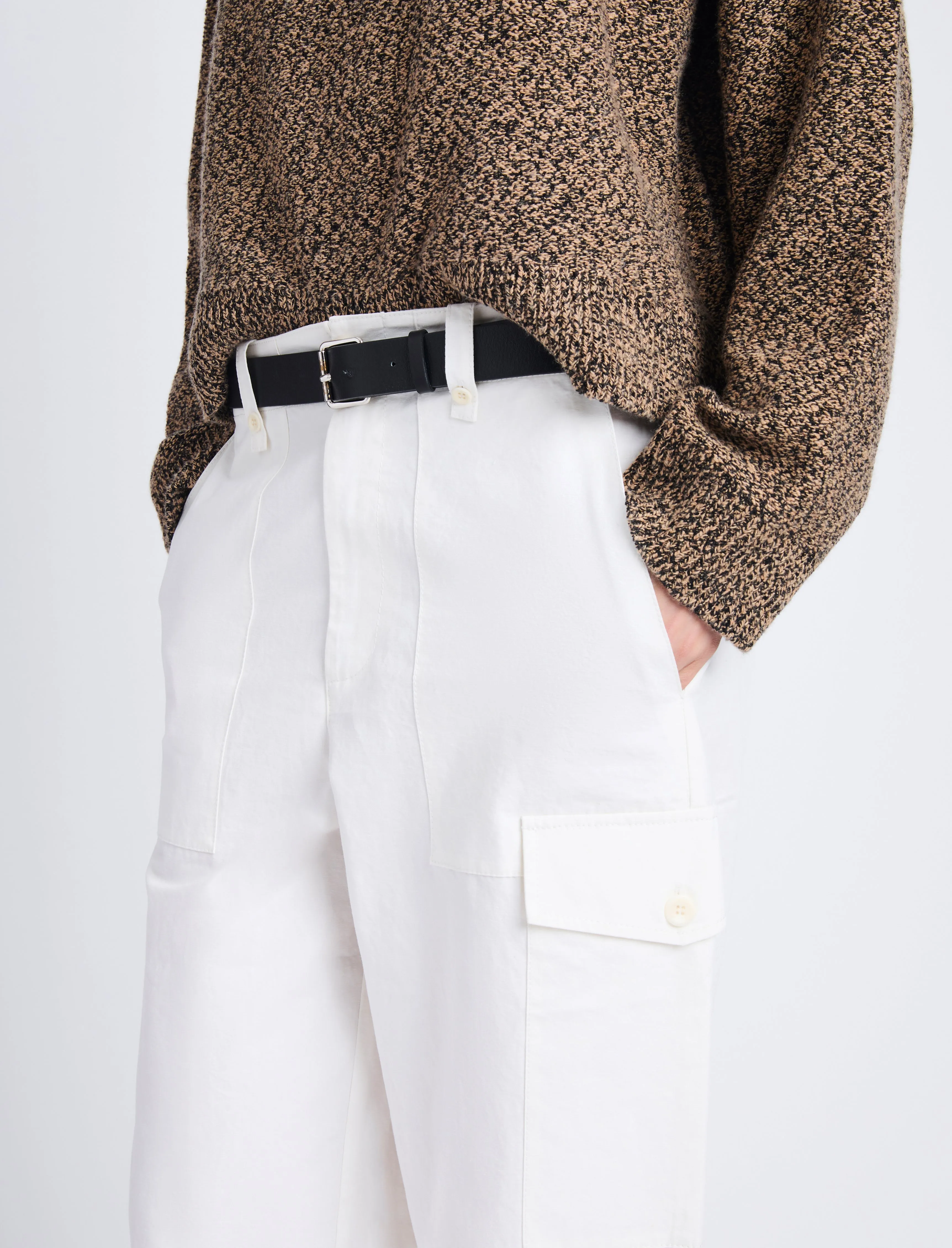 Octavia Pant in Solid Cotton Linen sold by Proenza Schouler product image thumbnail 5