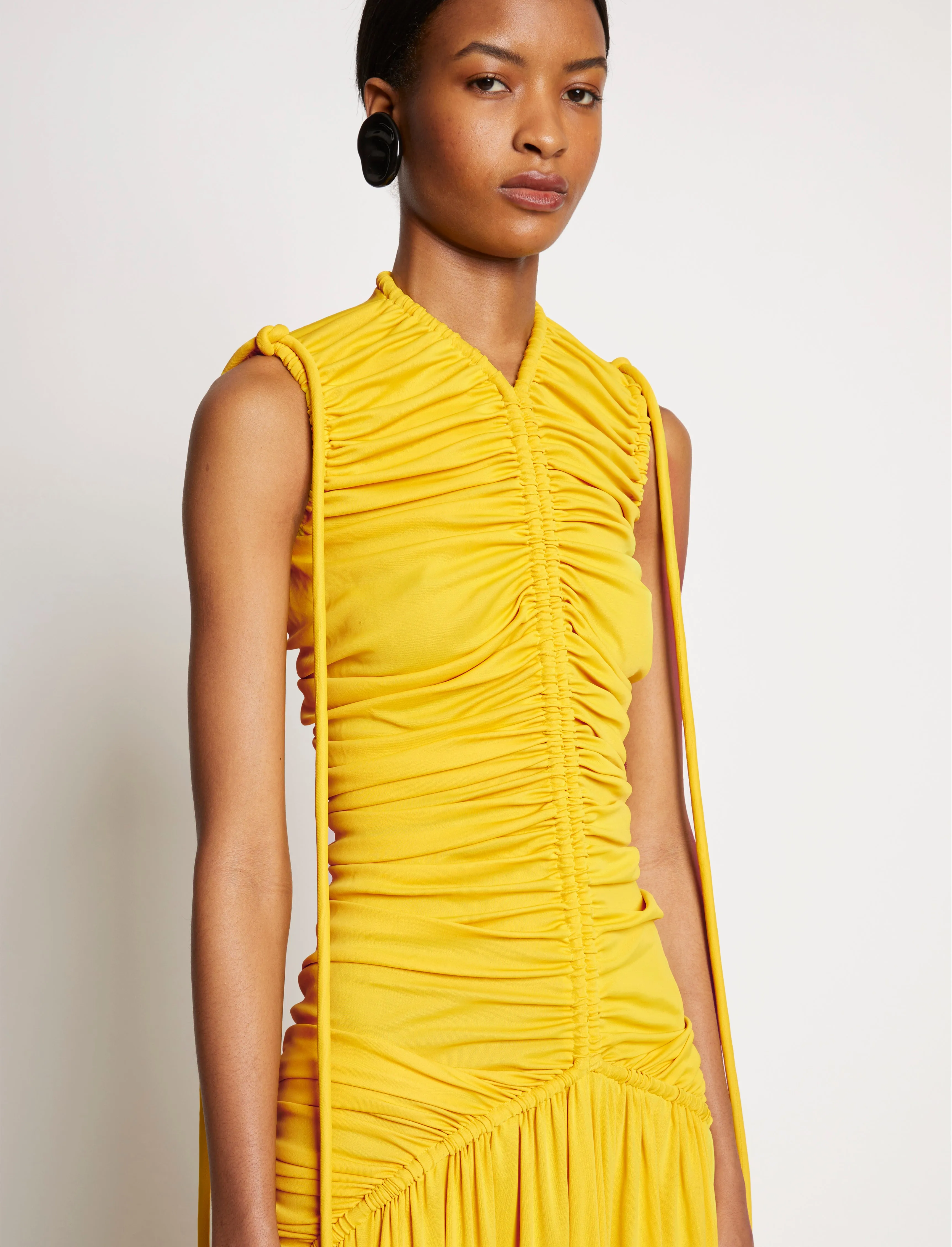 Viscose Jersey Sleeveless Cinched Dress sold by Proenza Schouler product image thumbnail 5