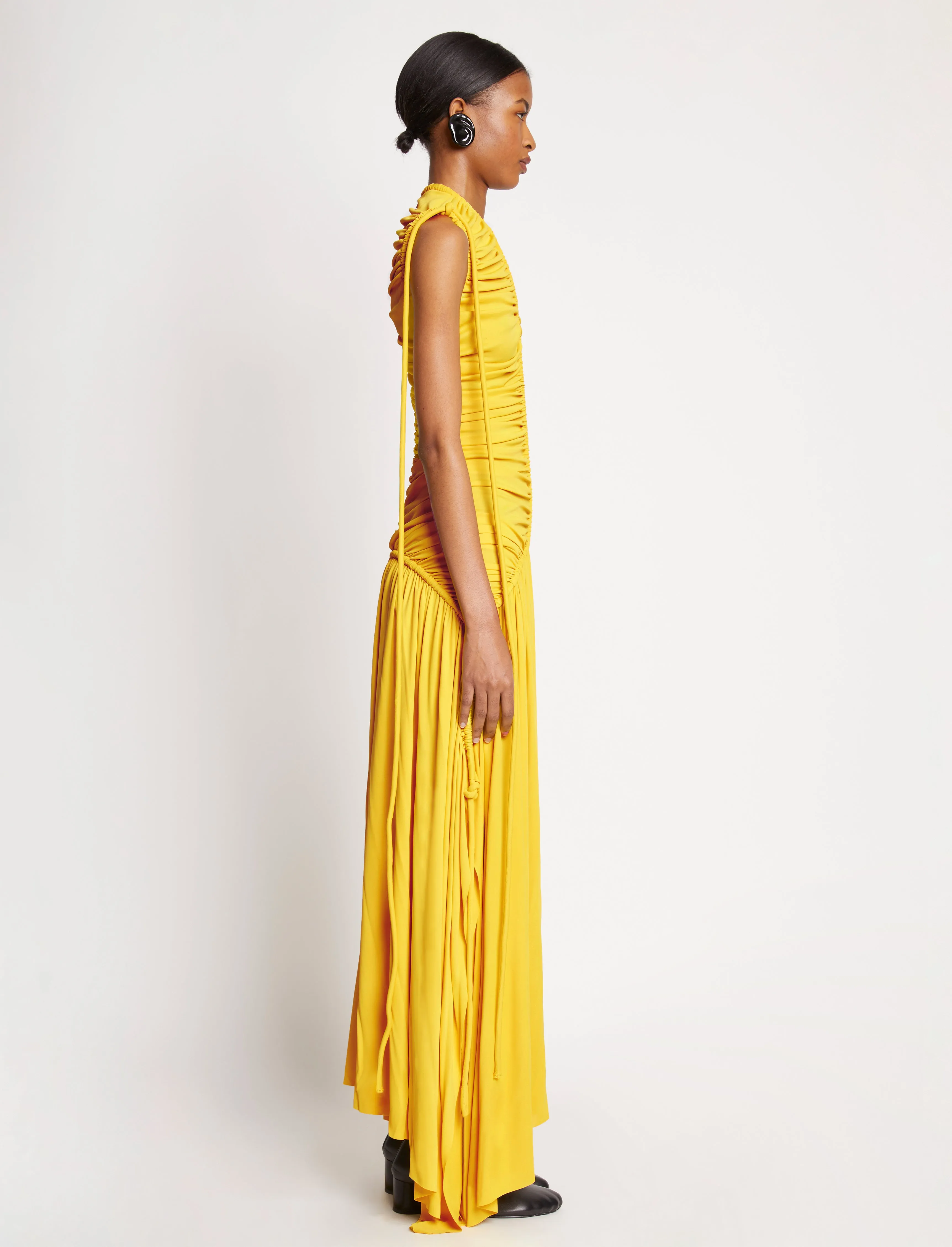 Viscose Jersey Sleeveless Cinched Dress sold by Proenza Schouler product image thumbnail 3