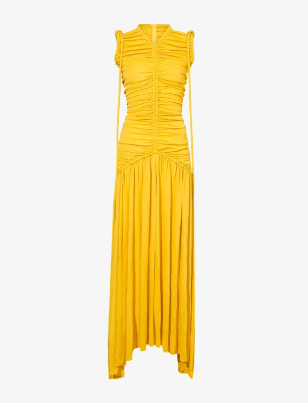 Viscose Jersey Sleeveless Cinched Dress made by Proenza Schouler