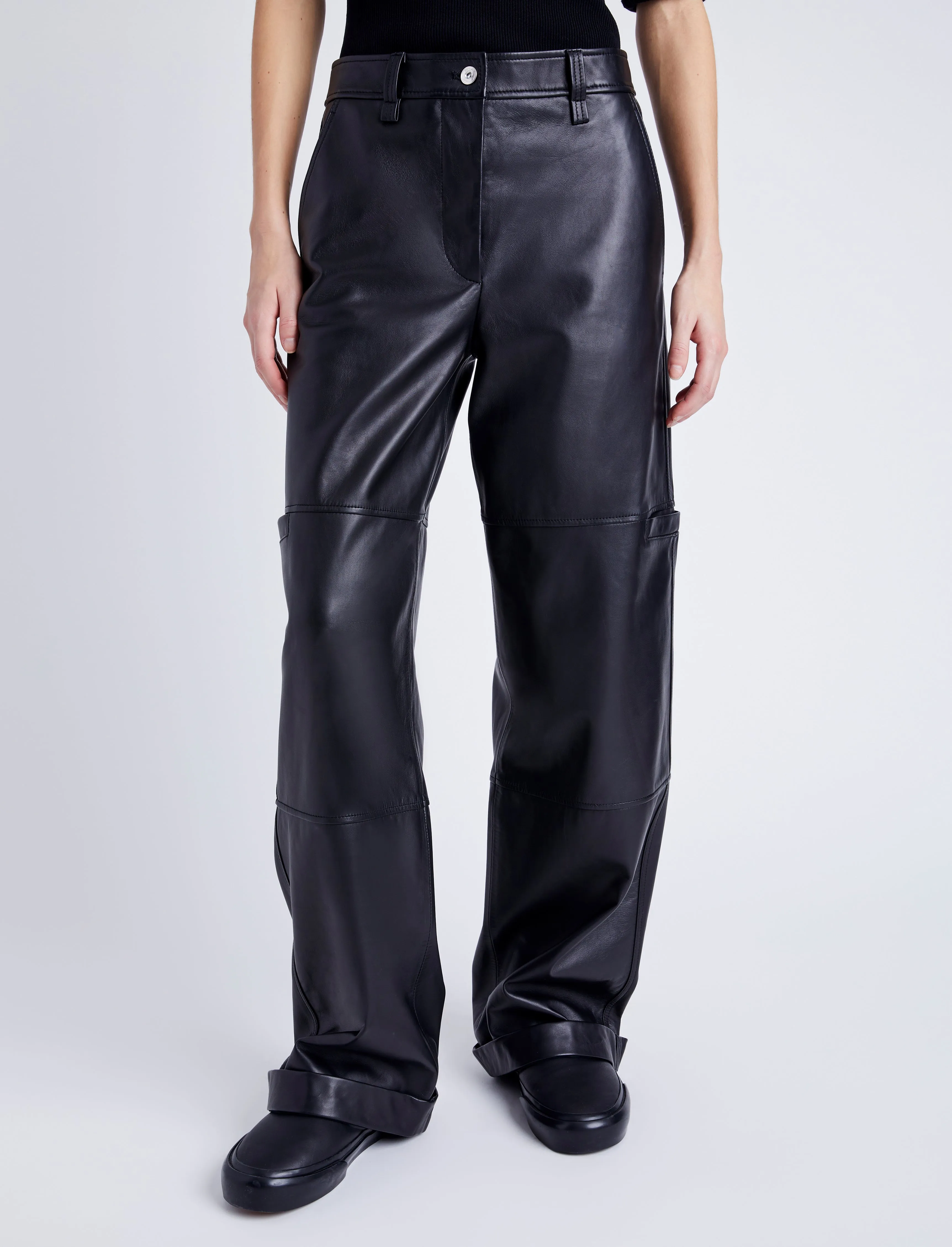 Mason Pant in Leather sold by Proenza Schouler product image thumbnail 3