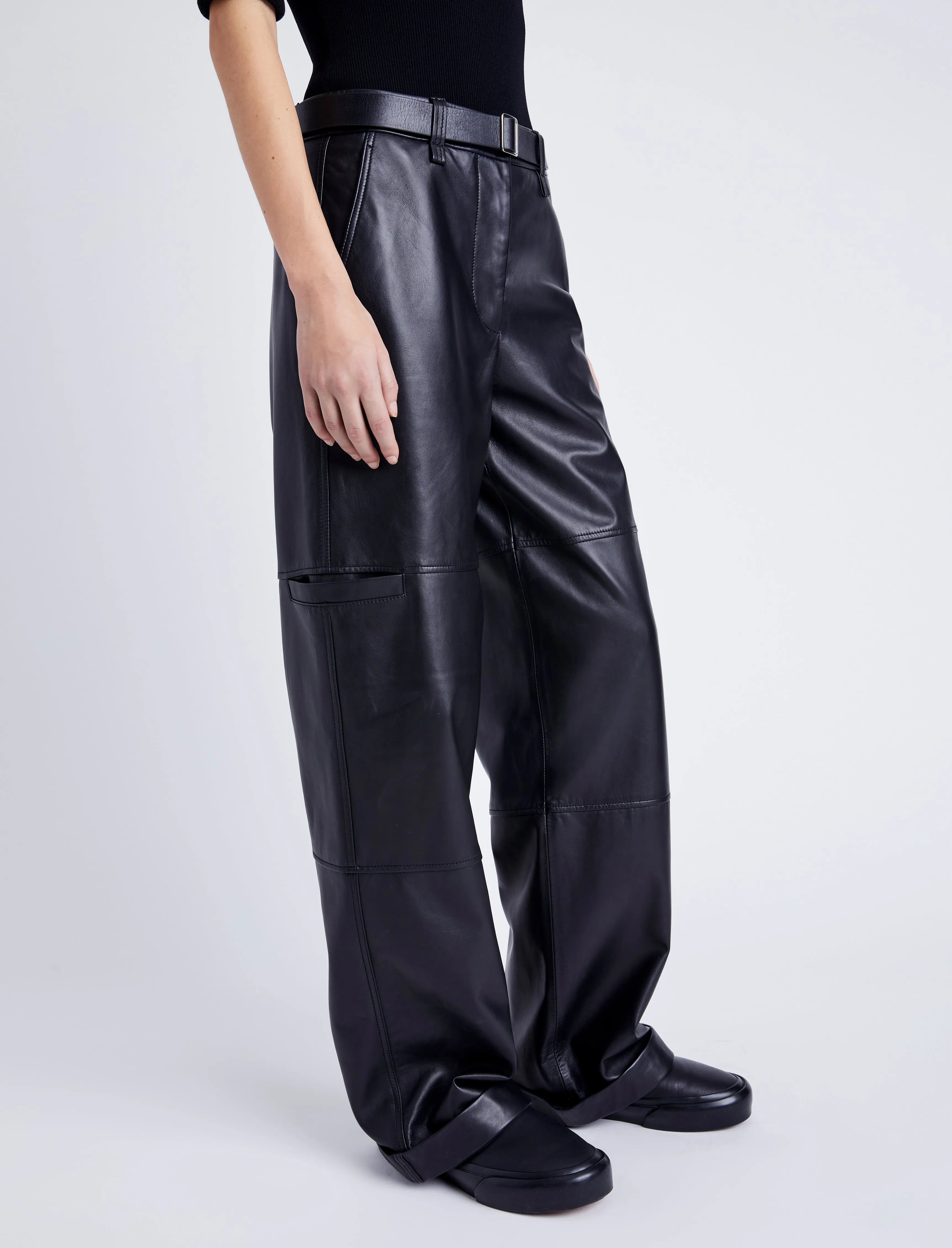Mason Pant in Leather sold by Proenza Schouler product image thumbnail 4