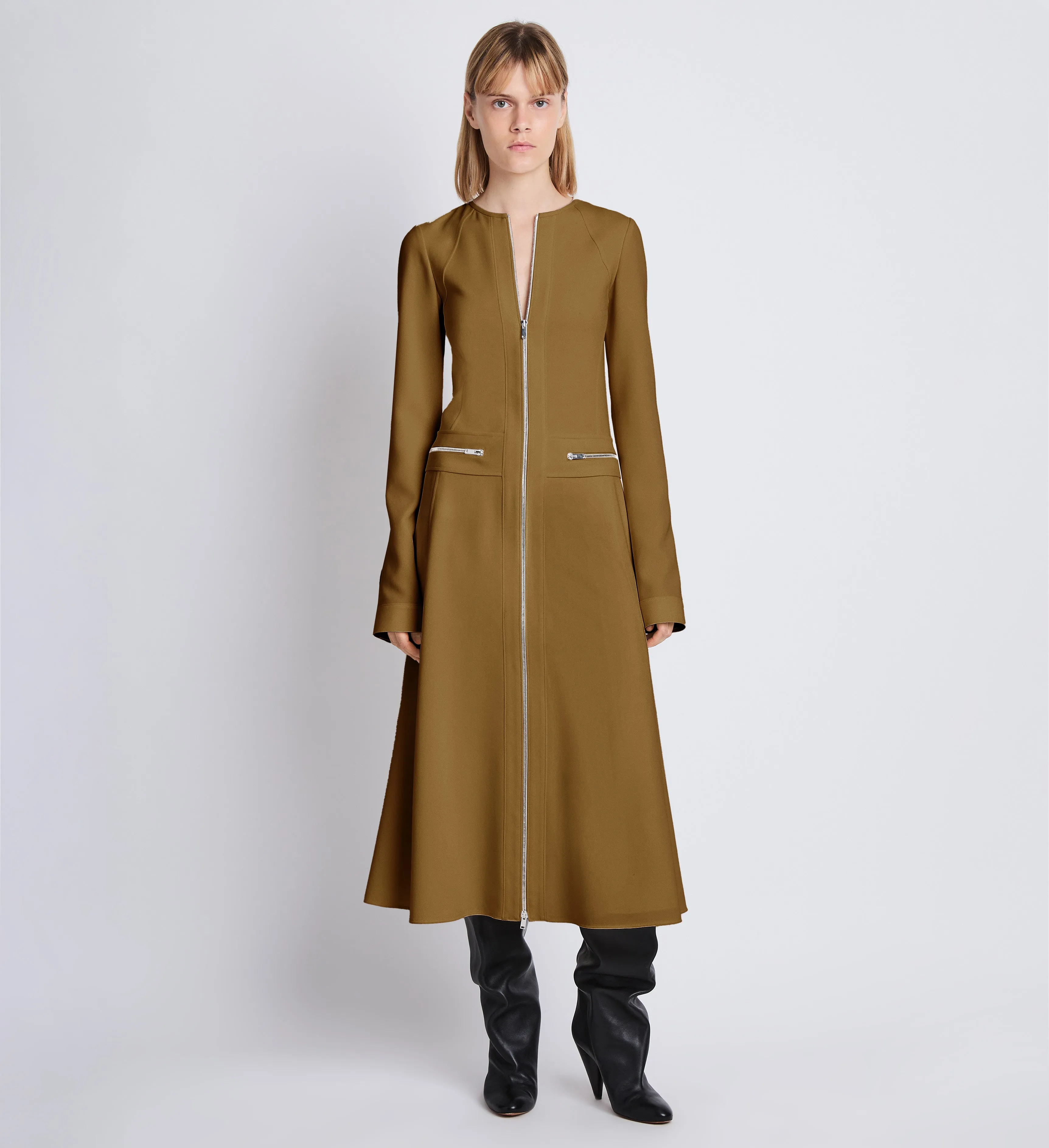 Joanne Dress in Matte Double Crepe sold by Proenza Schouler product image thumbnail 2