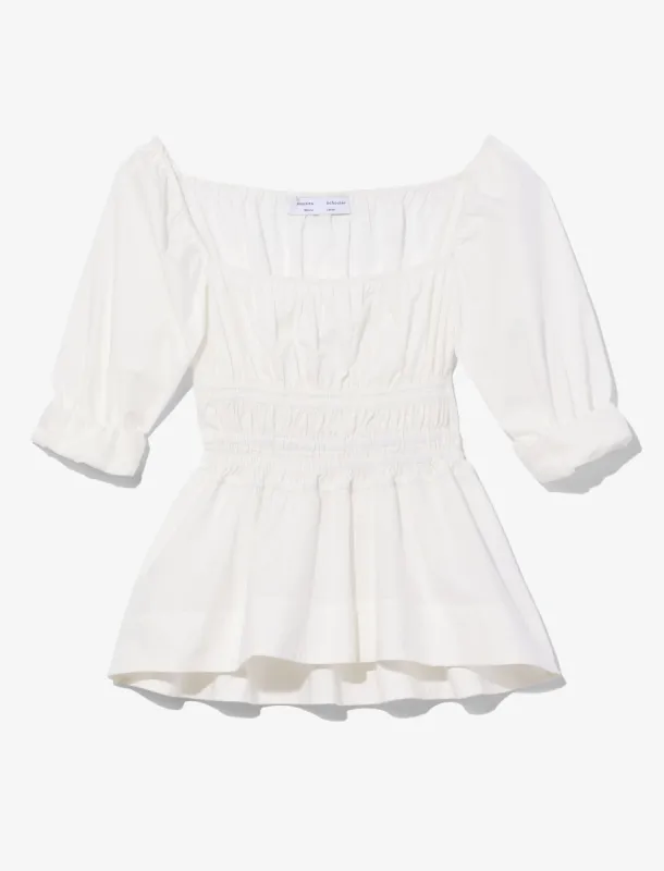 Square Neck Poplin Top sold by Proenza Schouler