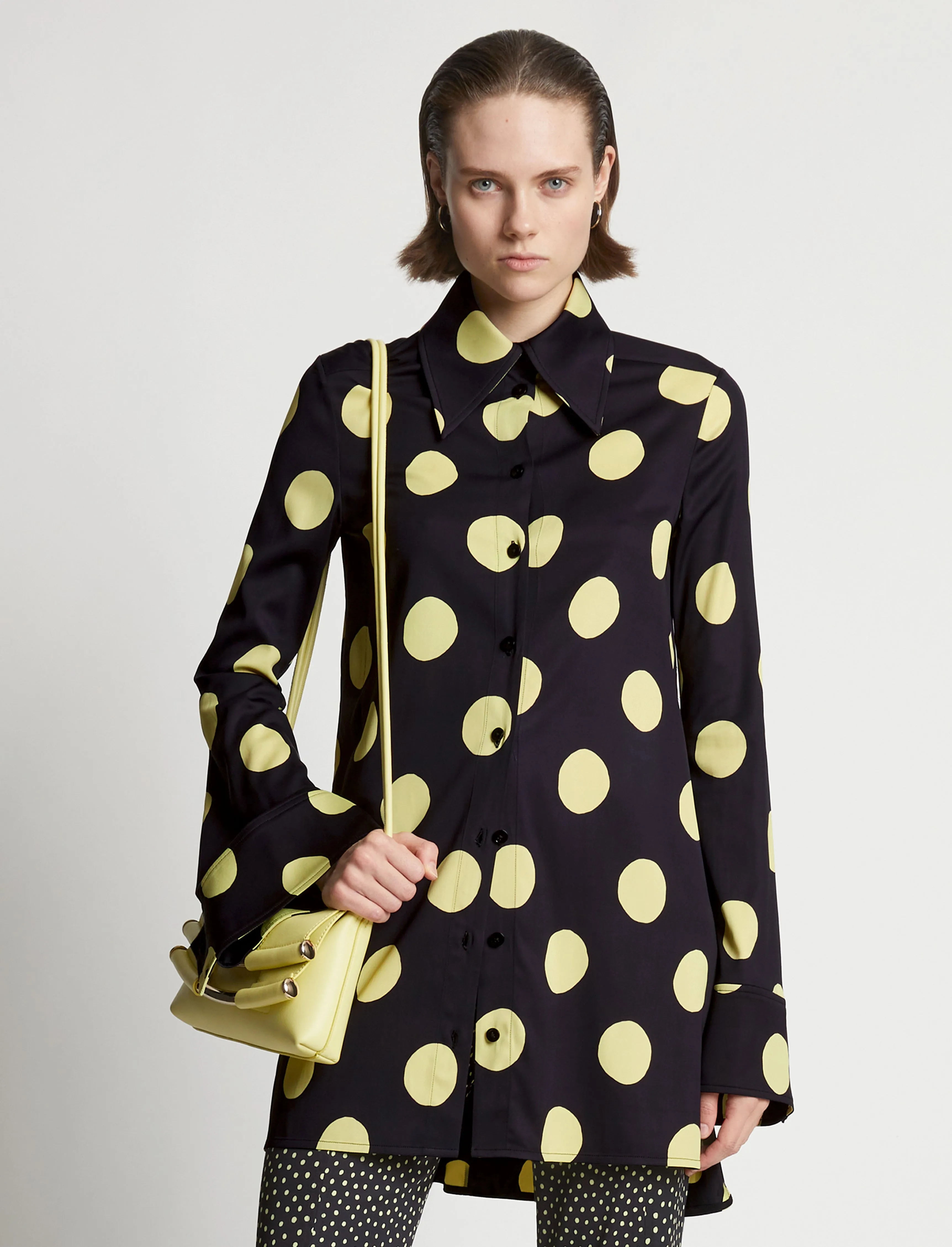 Printed Dot Cady Shirt sold by Proenza Schouler product image thumbnail 2