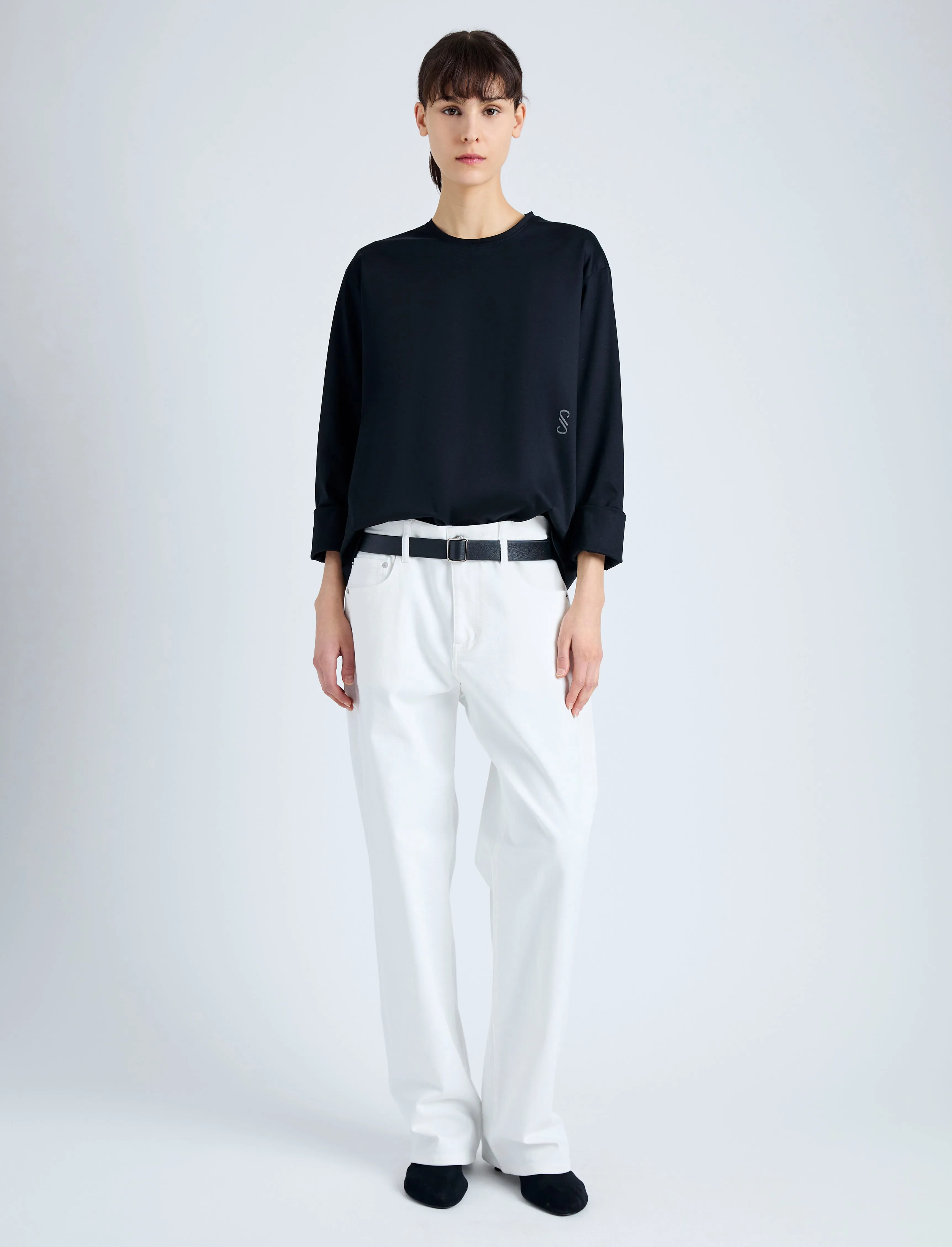 Olson T-Shirt in Eco Cotton Jersey sold by Proenza Schouler product image thumbnail 3