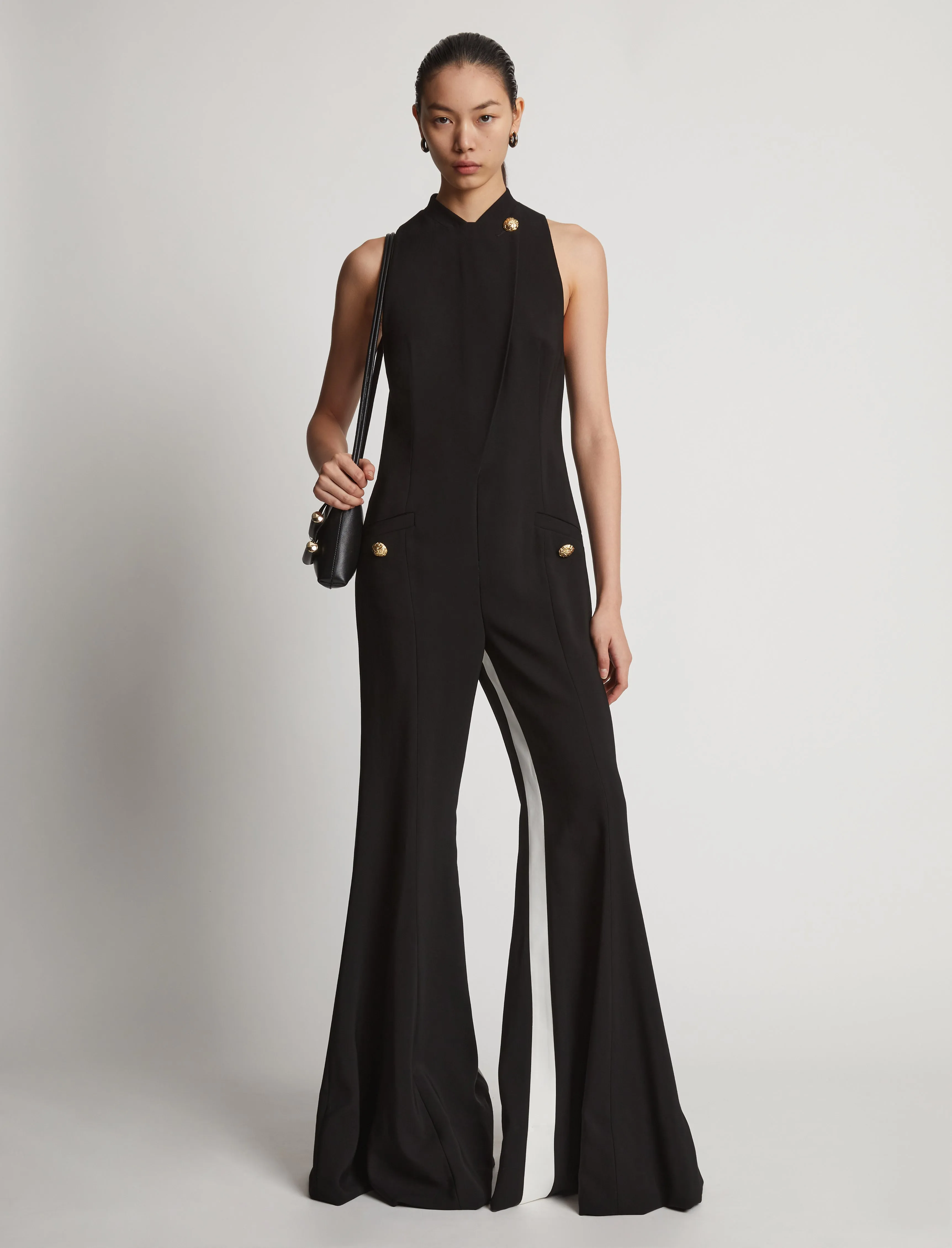 Viscose Tuxedo Stripe Jumpsuit sold by Proenza Schouler product image thumbnail 2
