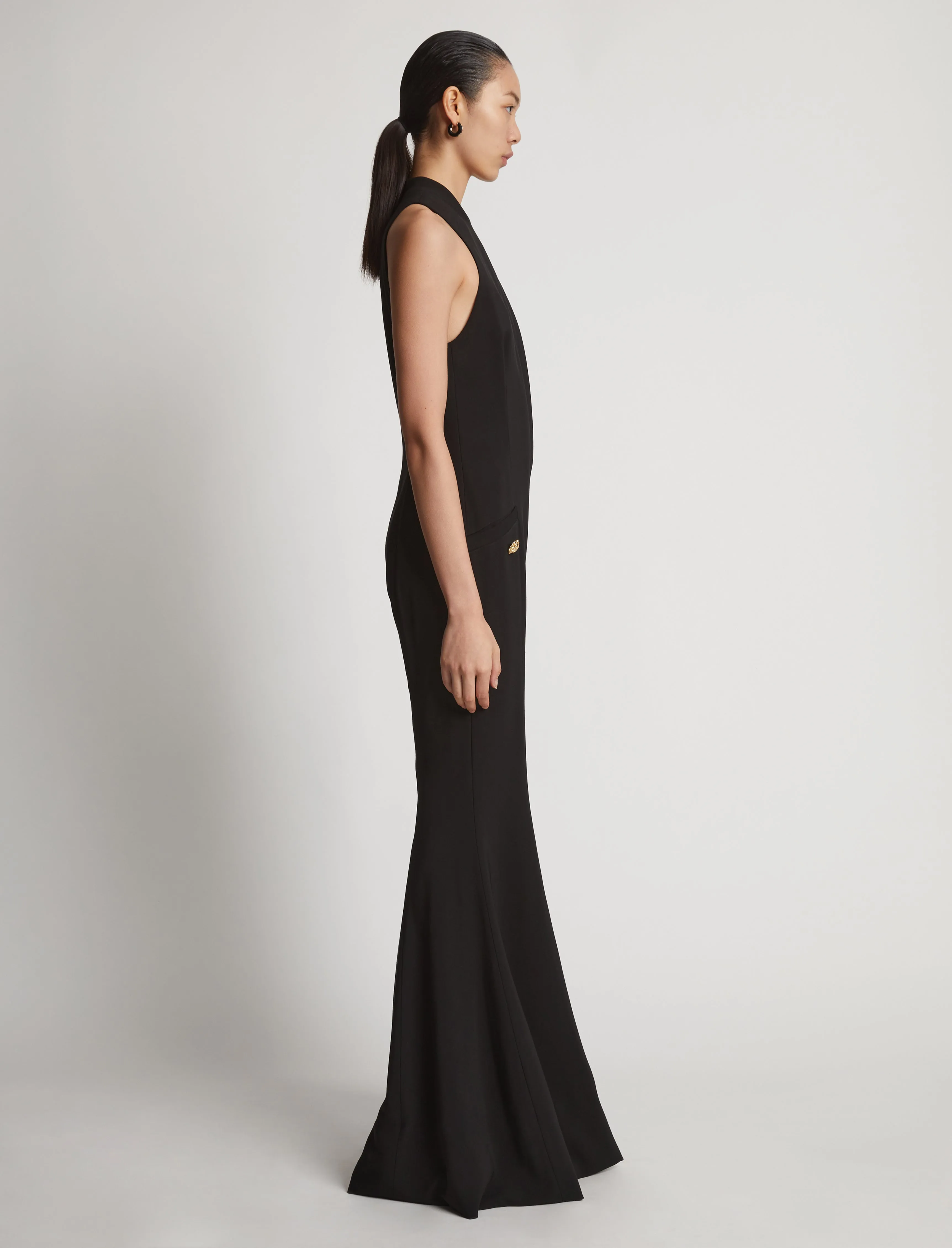 Viscose Tuxedo Stripe Jumpsuit sold by Proenza Schouler product image thumbnail 3