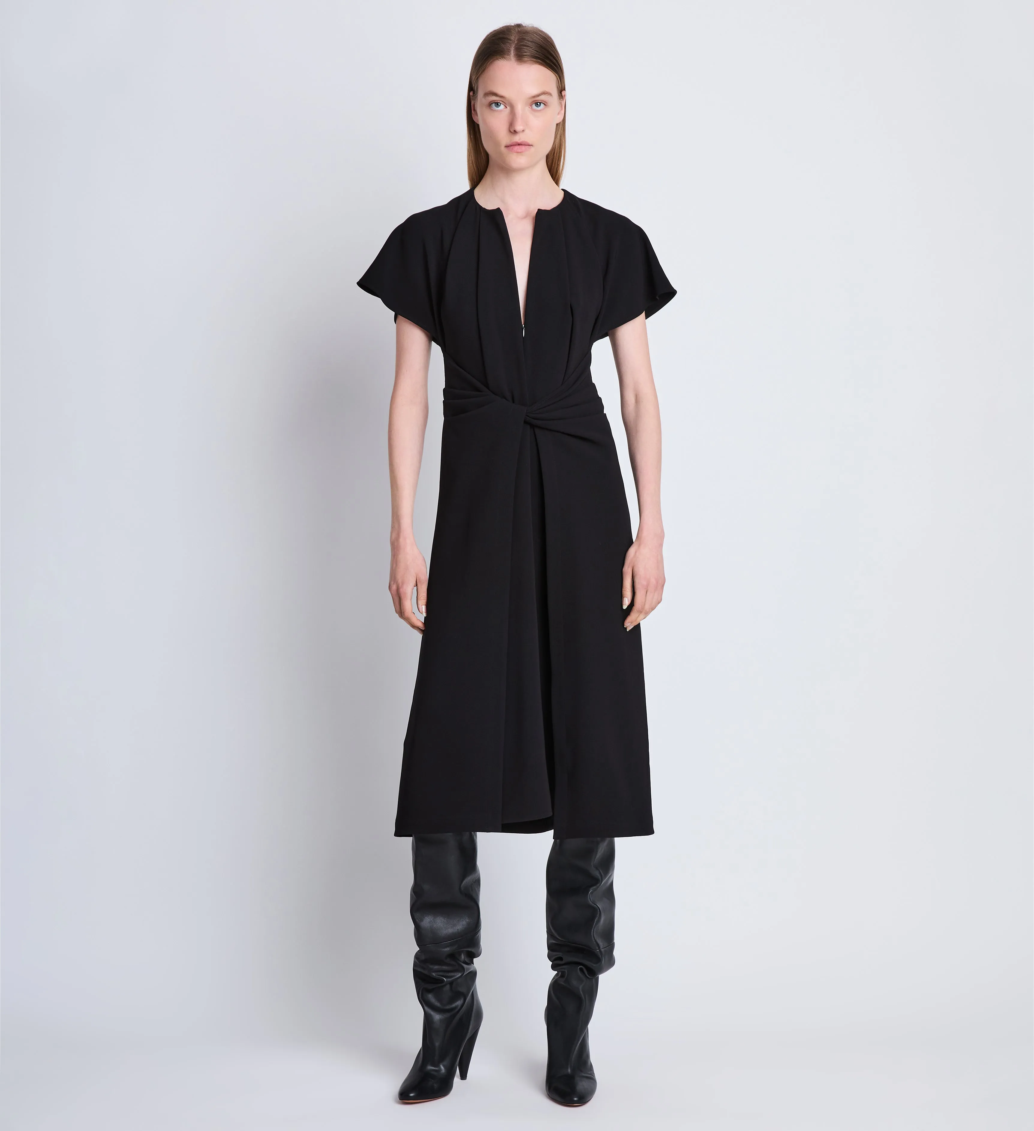 Julie Dress in Matte Viscose Crepe sold by Proenza Schouler product image thumbnail 2