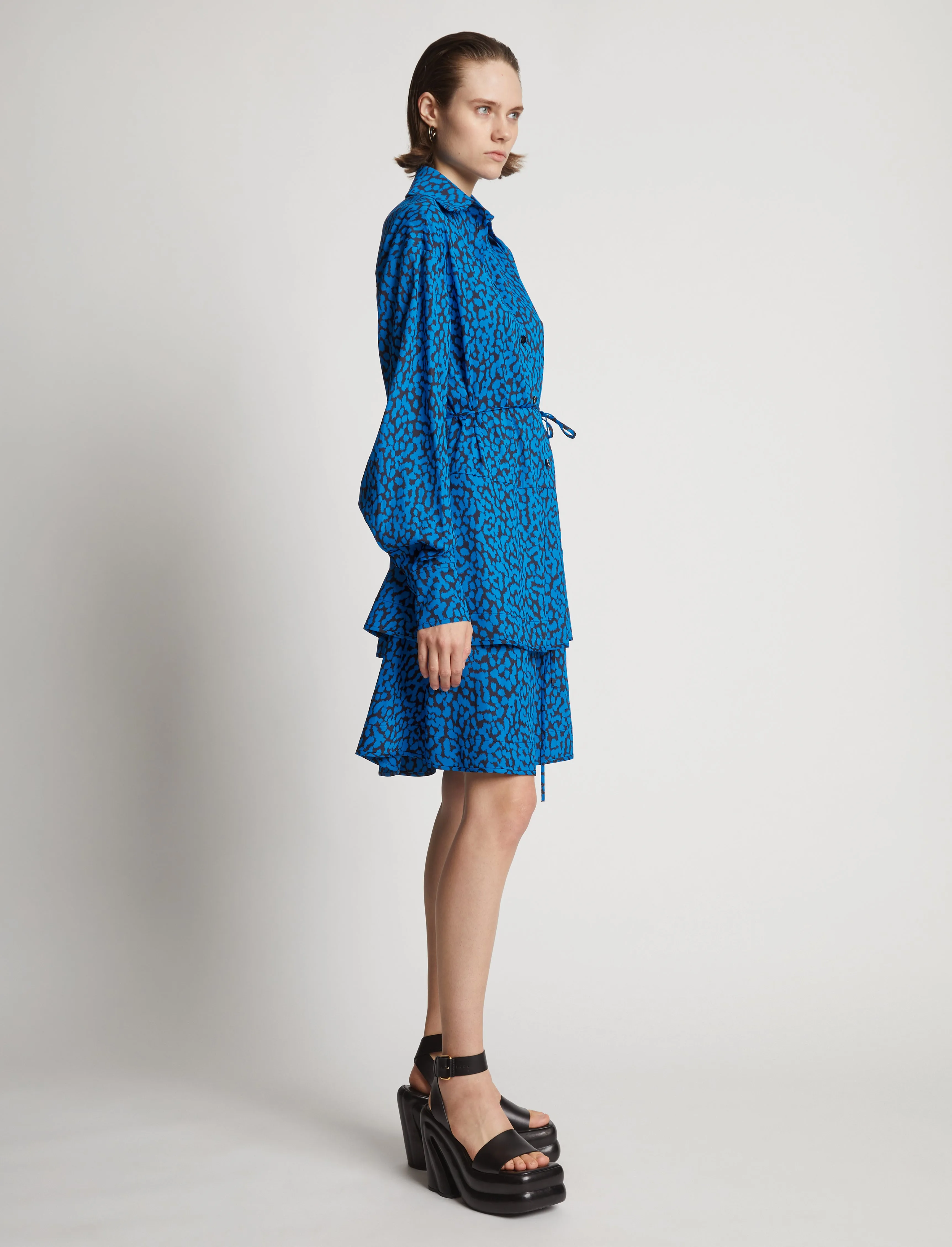 Printed Leopard Shirt Dress sold by Proenza Schouler product image thumbnail 3