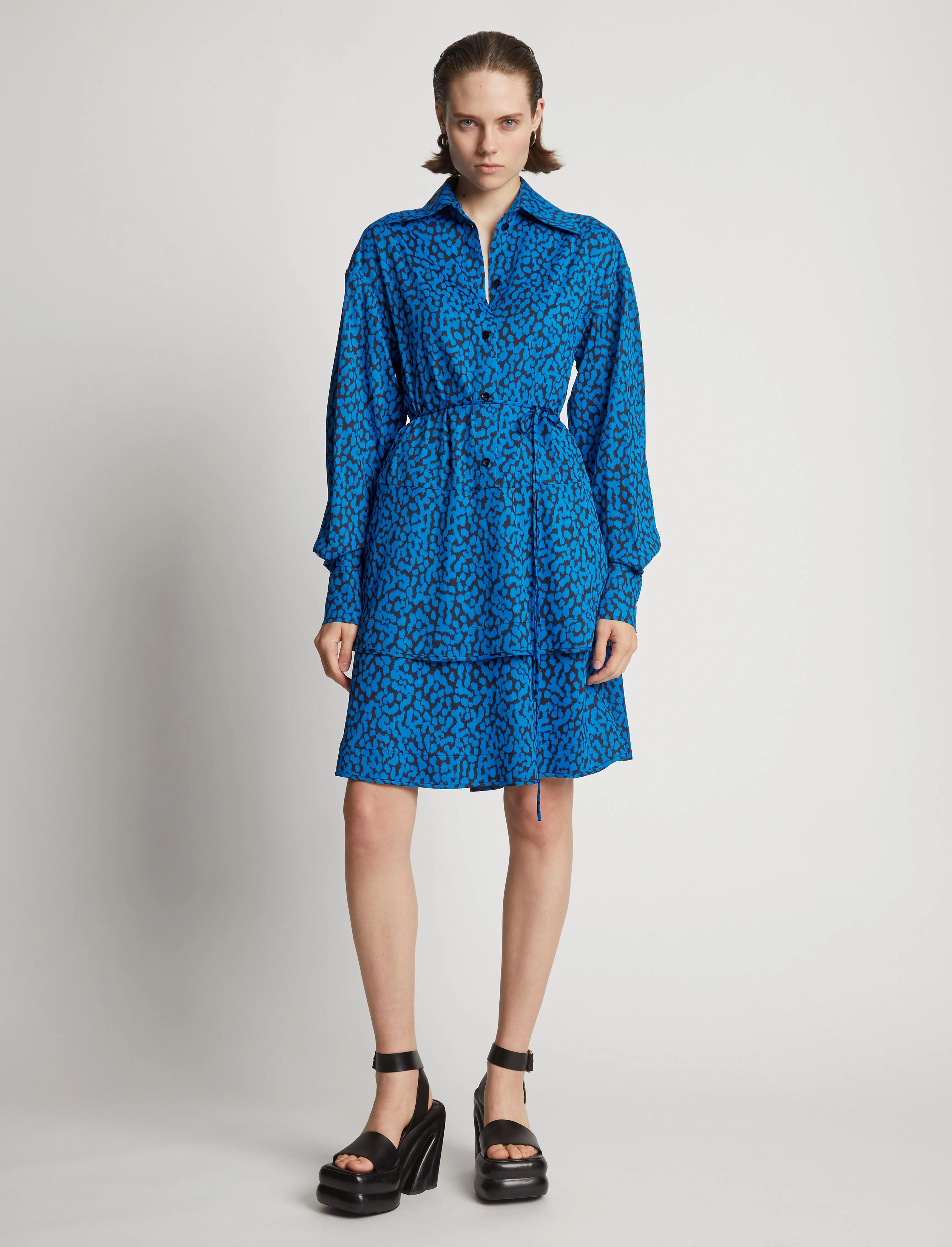 Printed Leopard Shirt Dress sold by Proenza Schouler product image thumbnail 2