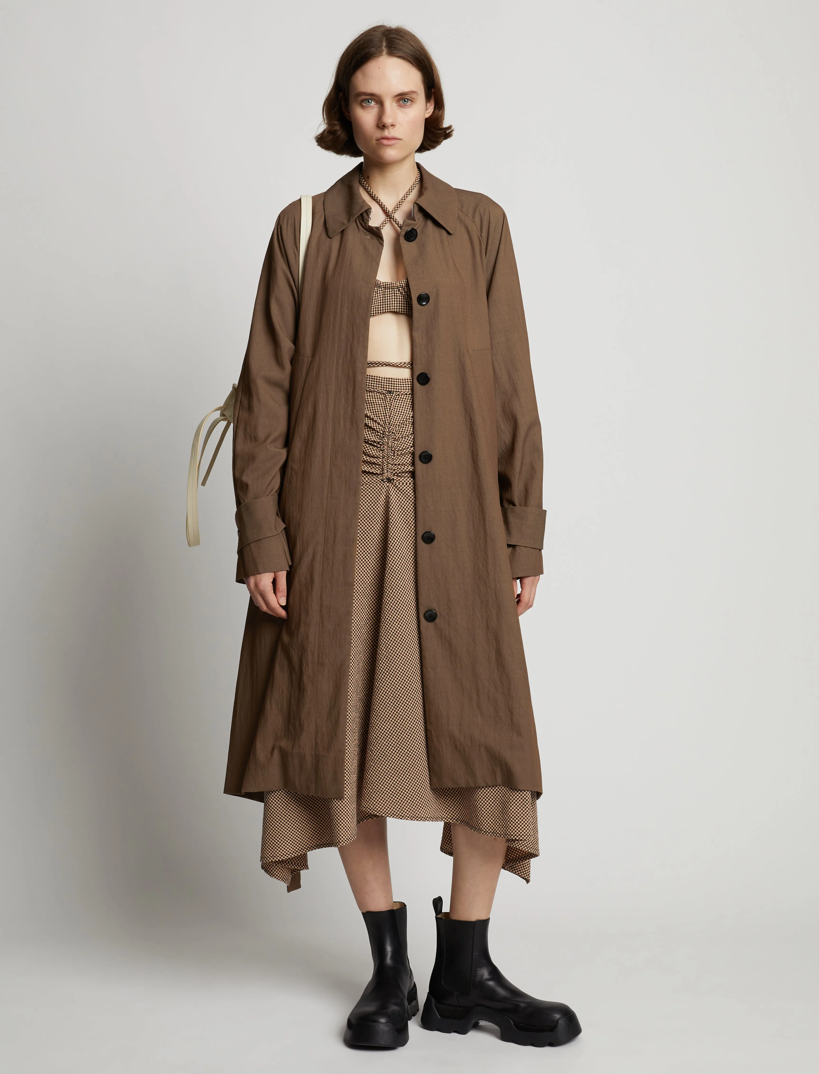 Drapey Suiting Trench Coat sold by Proenza Schouler product image thumbnail 2
