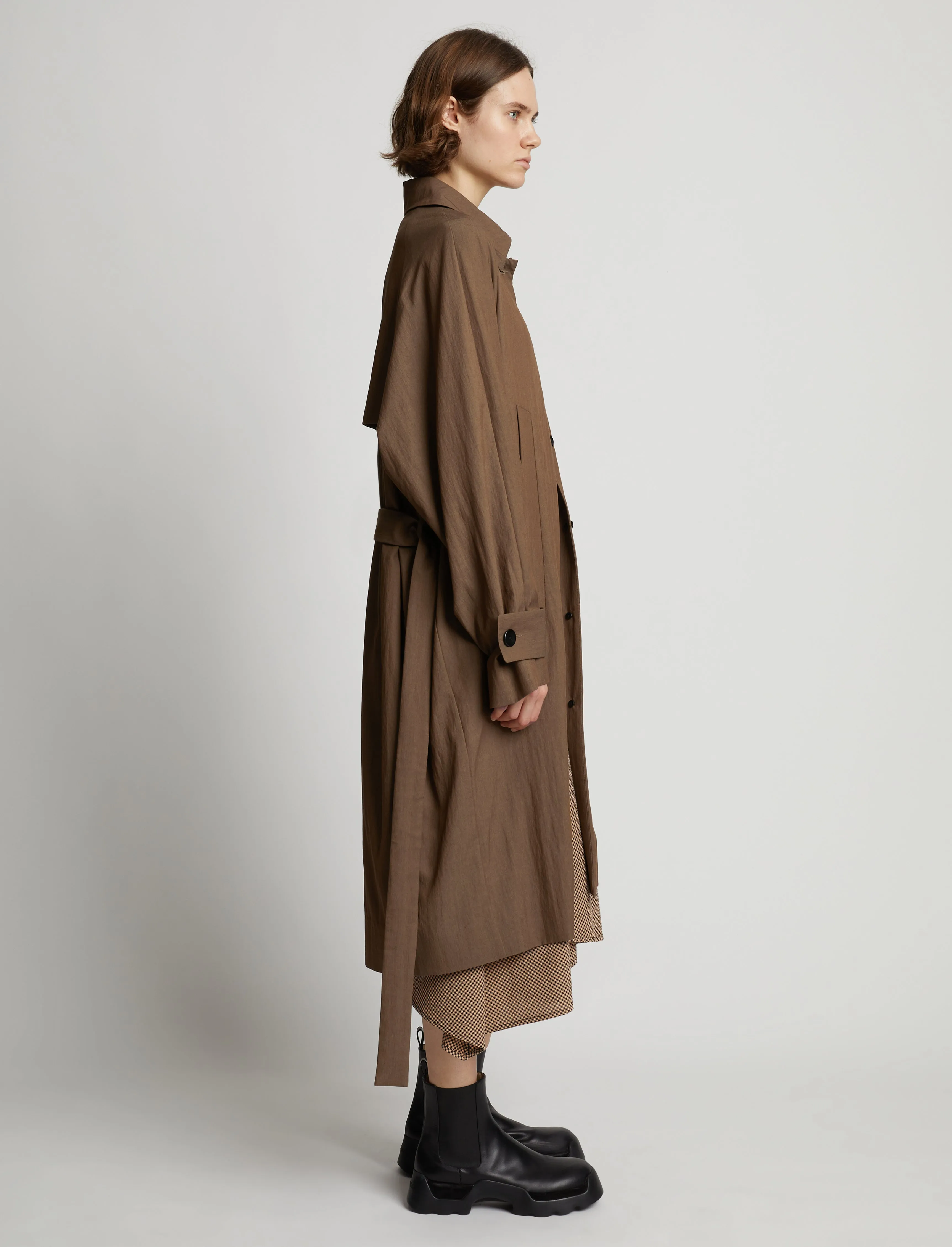Drapey Suiting Trench Coat sold by Proenza Schouler product image thumbnail 3