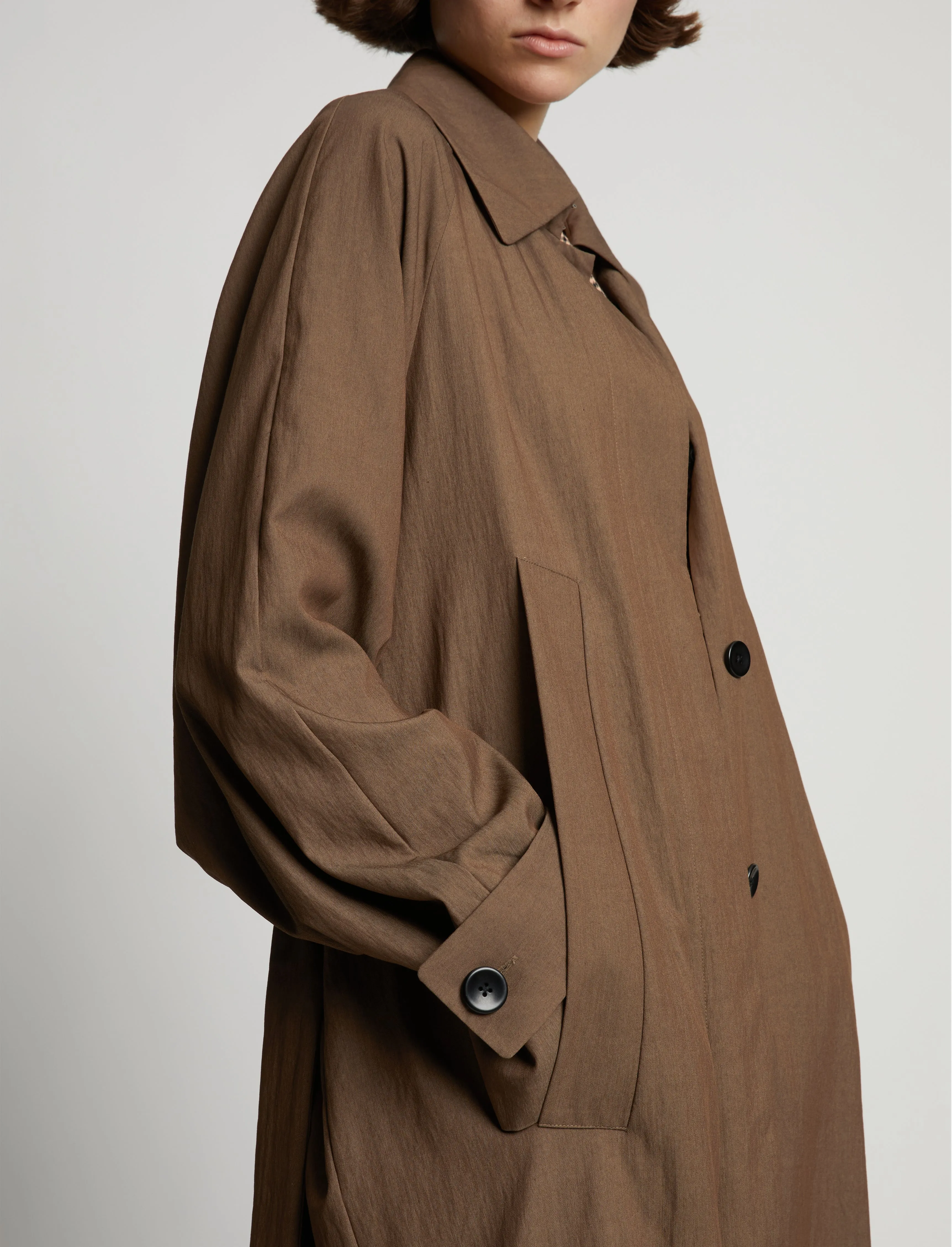 Drapey Suiting Trench Coat sold by Proenza Schouler product image thumbnail 5
