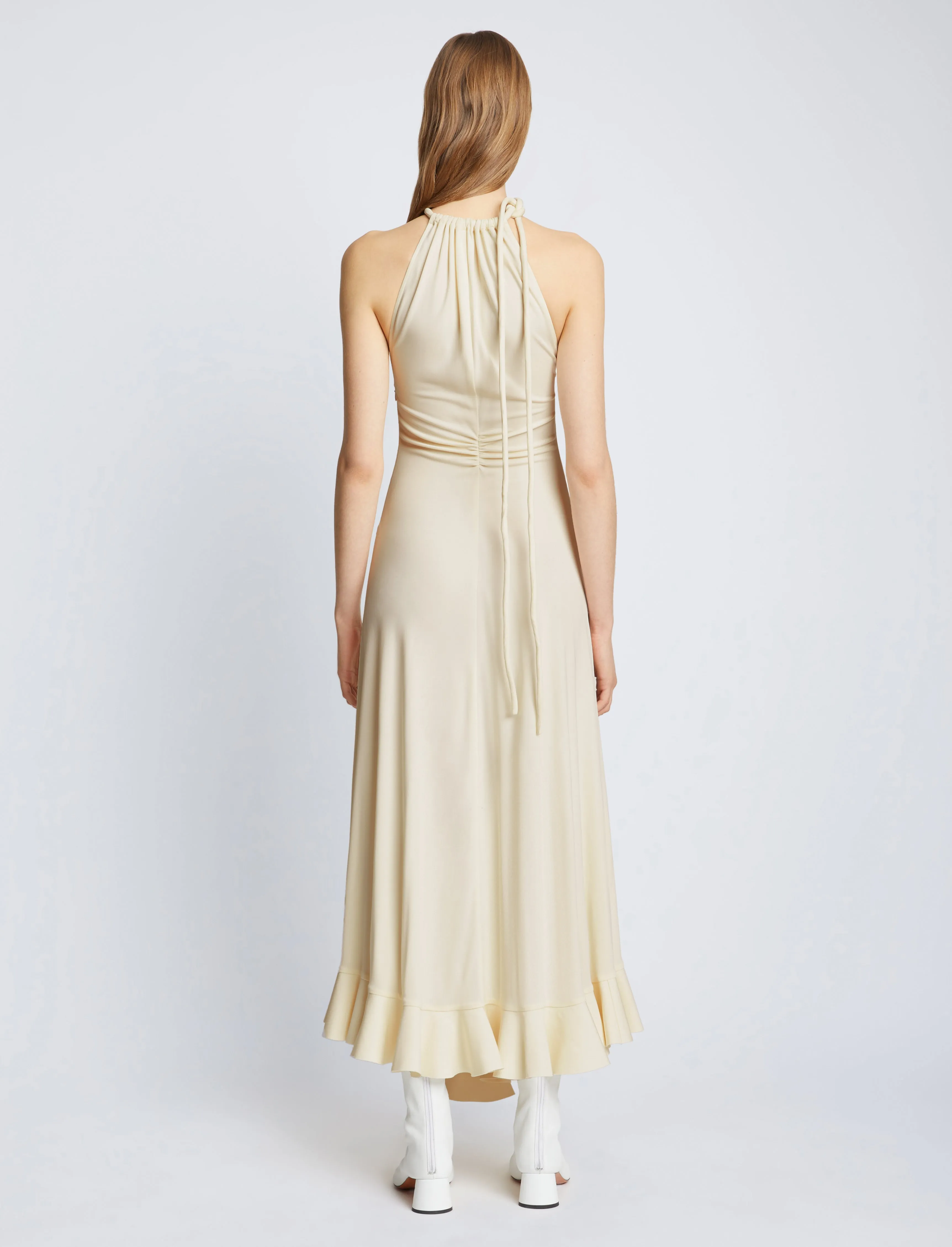 Crepe Jersey Ruched Dress sold by Proenza Schouler product image thumbnail 4