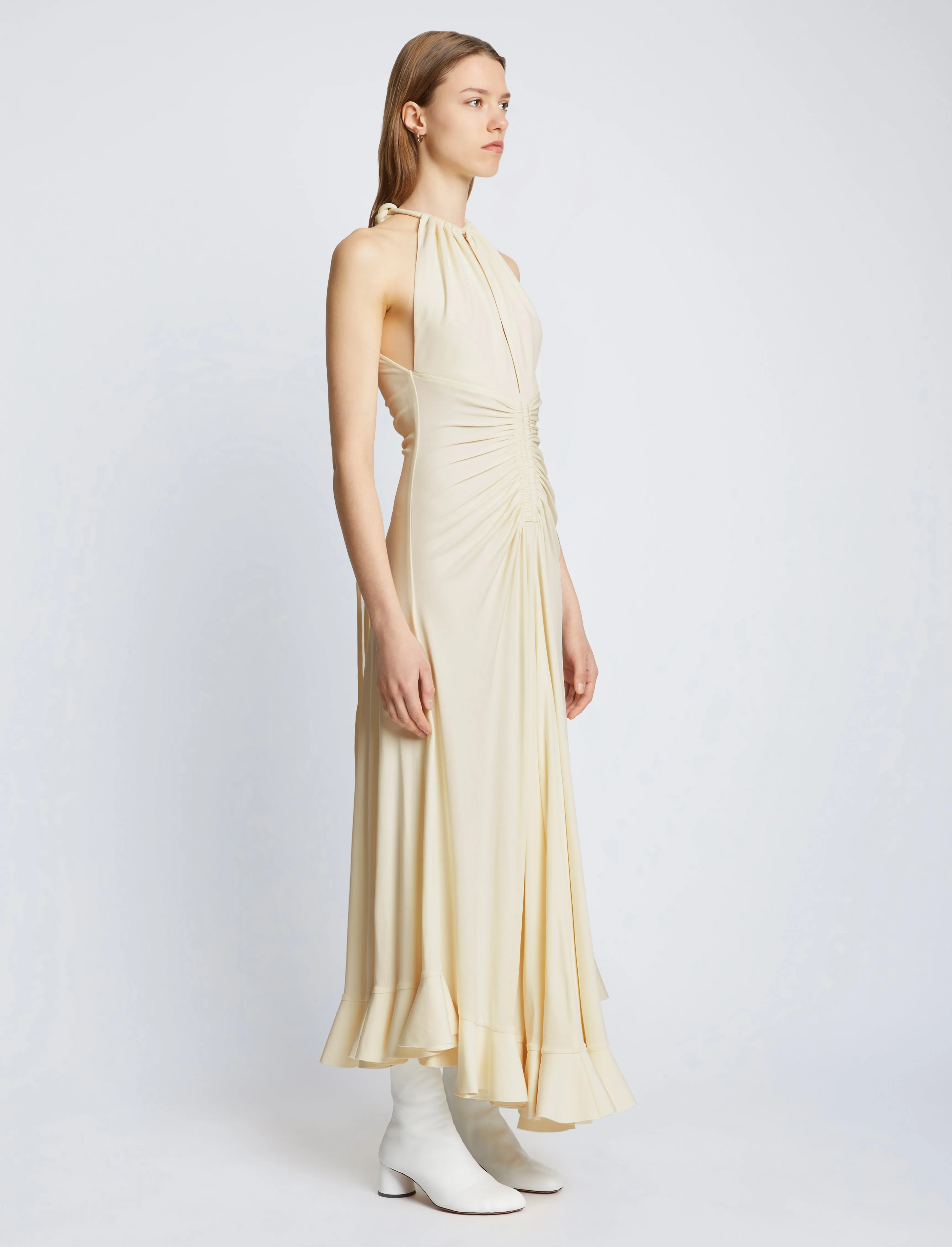 Crepe Jersey Ruched Dress sold by Proenza Schouler product image thumbnail 3