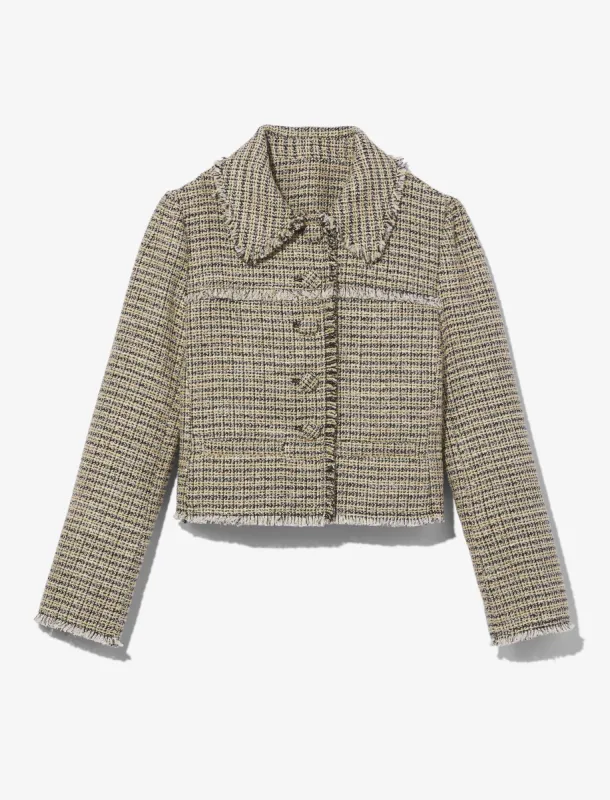Cropped Tweed Jacket made by Proenza Schouler