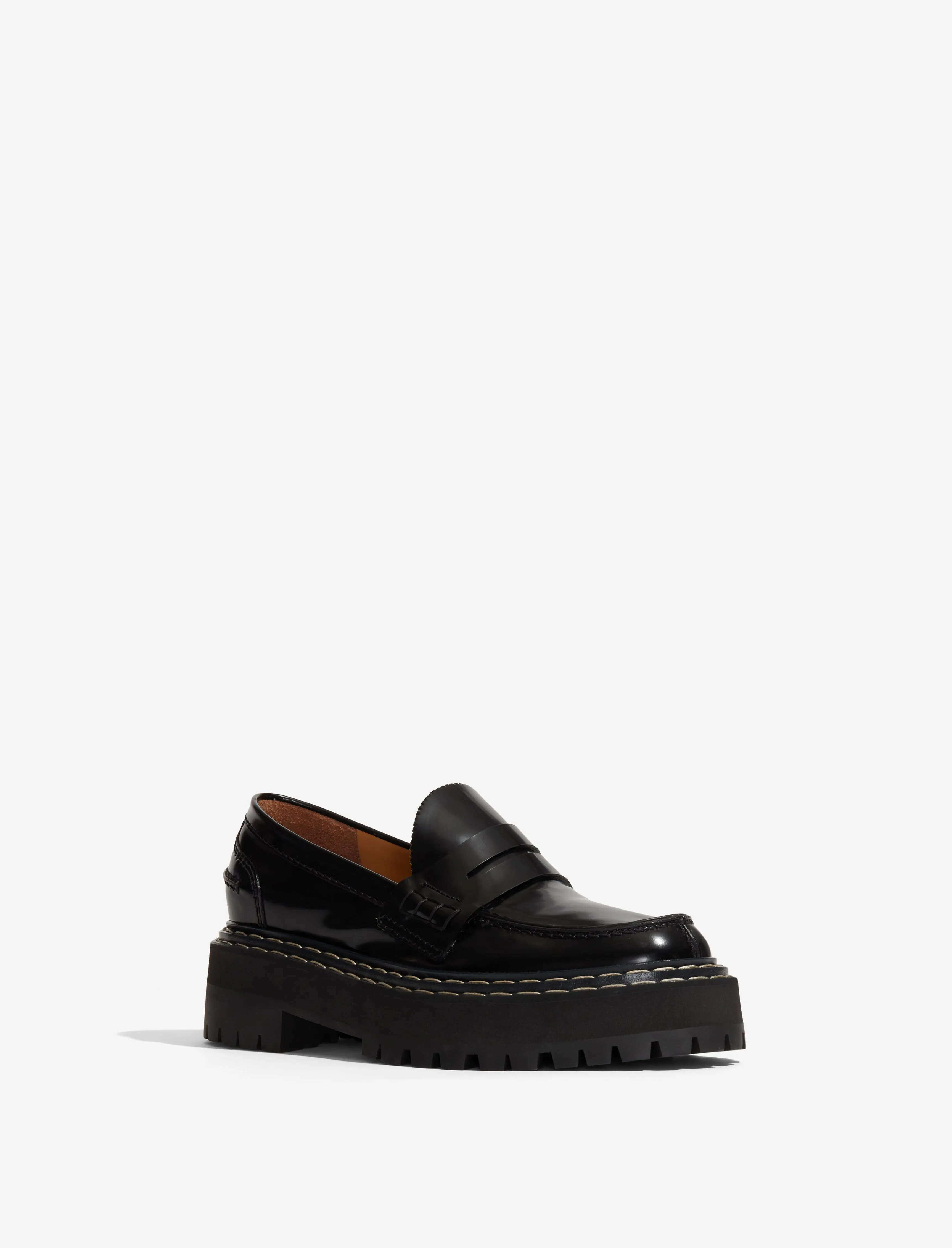 Lug Sole Platform Loafers in Spazzolato Leather sold by Proenza Schouler product image thumbnail 2