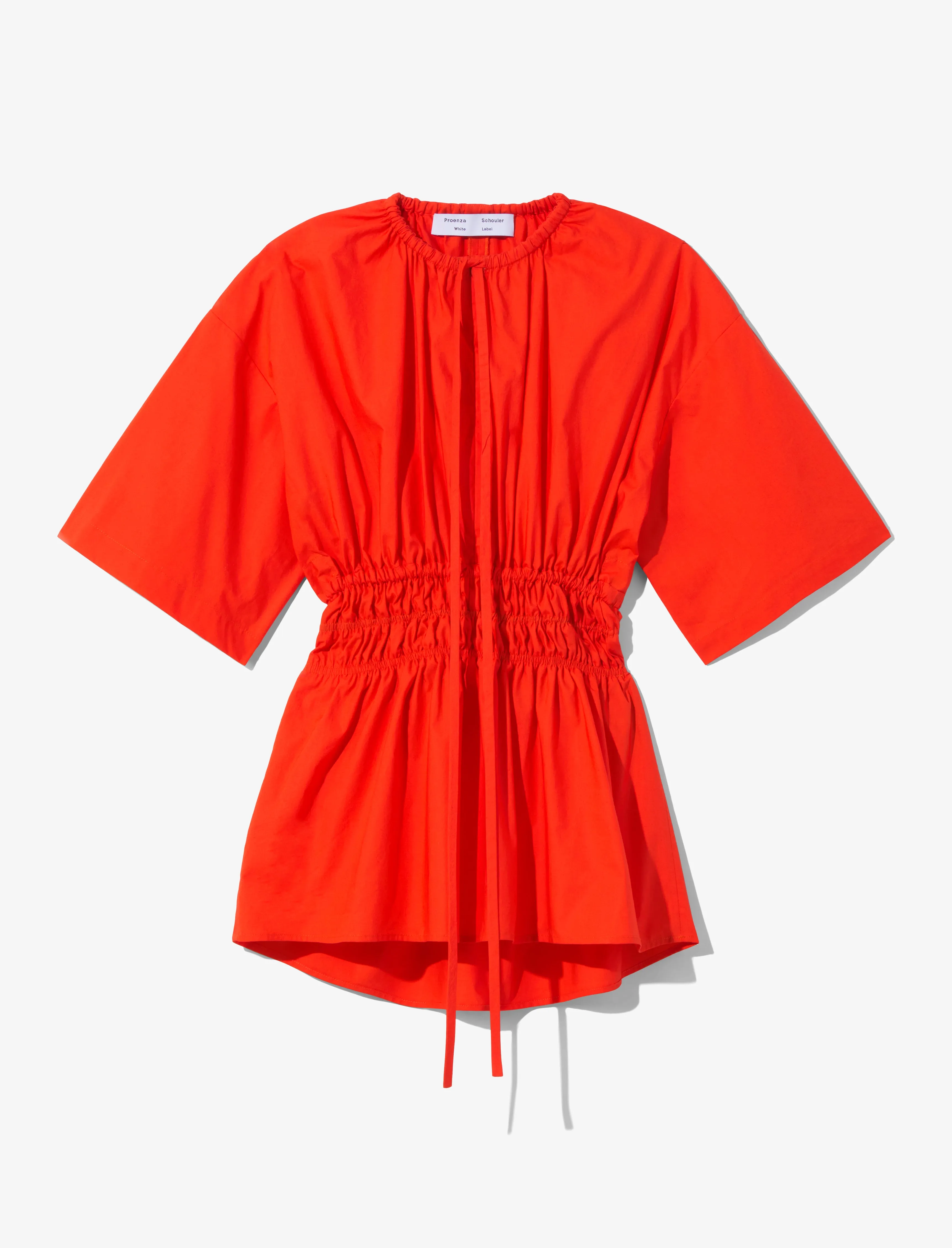 Poplin Drawstring Blouse sold by Proenza Schouler
