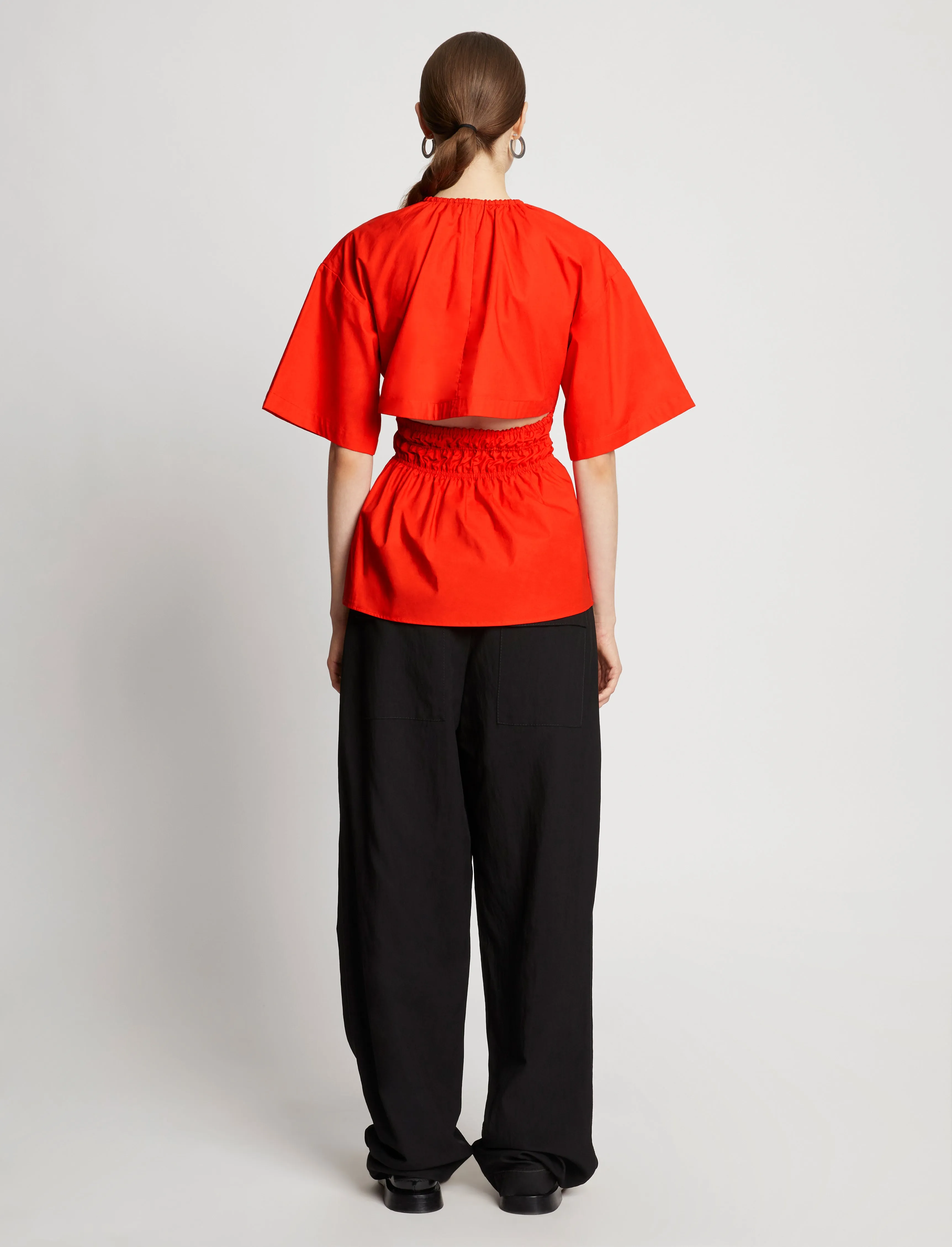 Poplin Drawstring Blouse sold by Proenza Schouler product image thumbnail 5