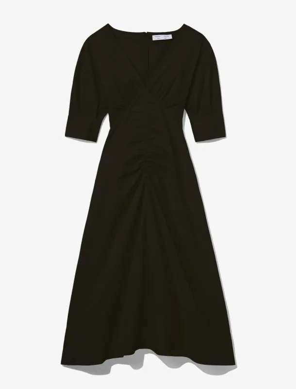 Poplin V-Neck Puff Sleeve Dress sold by Proenza Schouler
