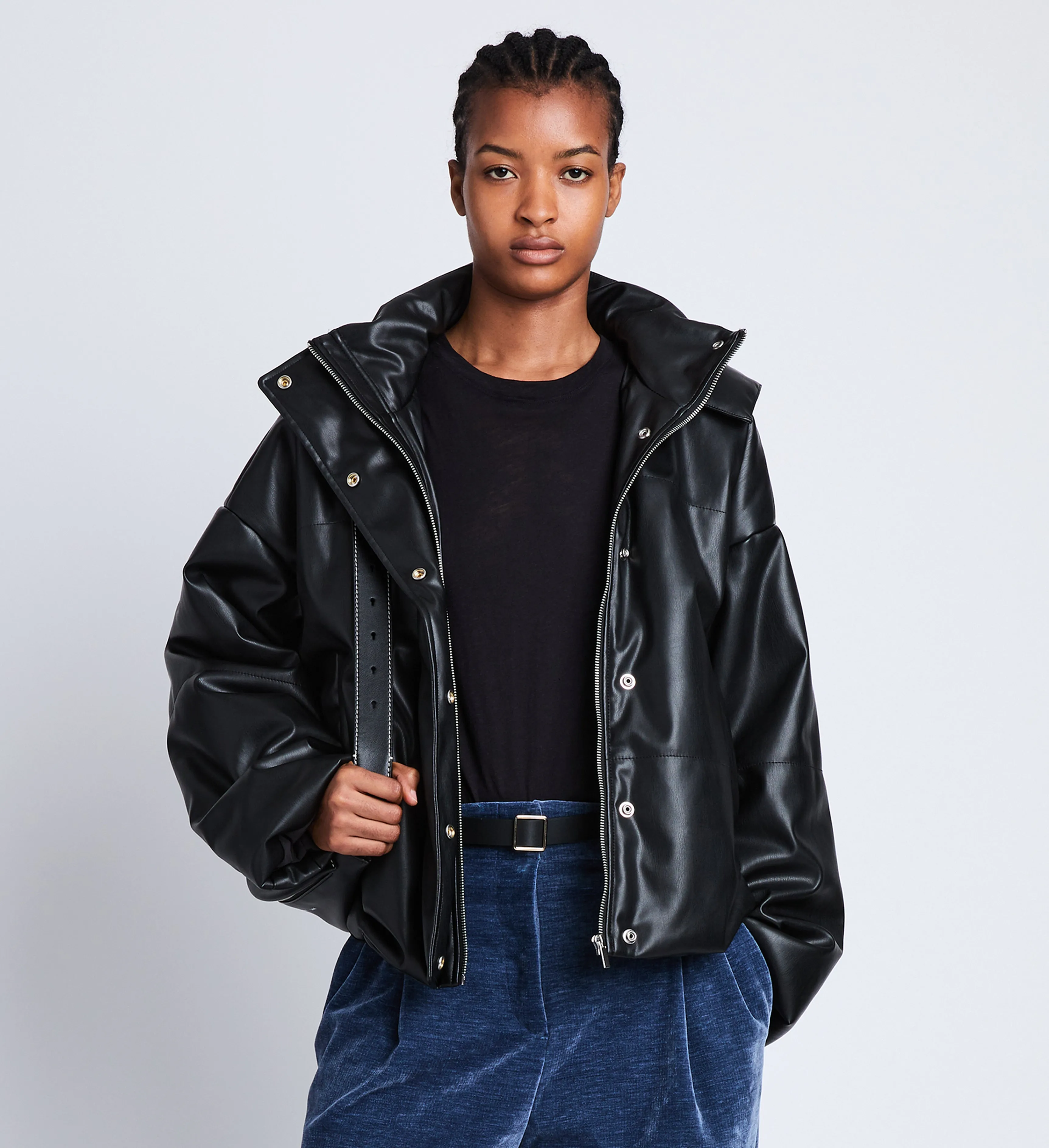 Daylia Puffer Jacket in Faux Leather sold by Proenza Schouler product image thumbnail 2