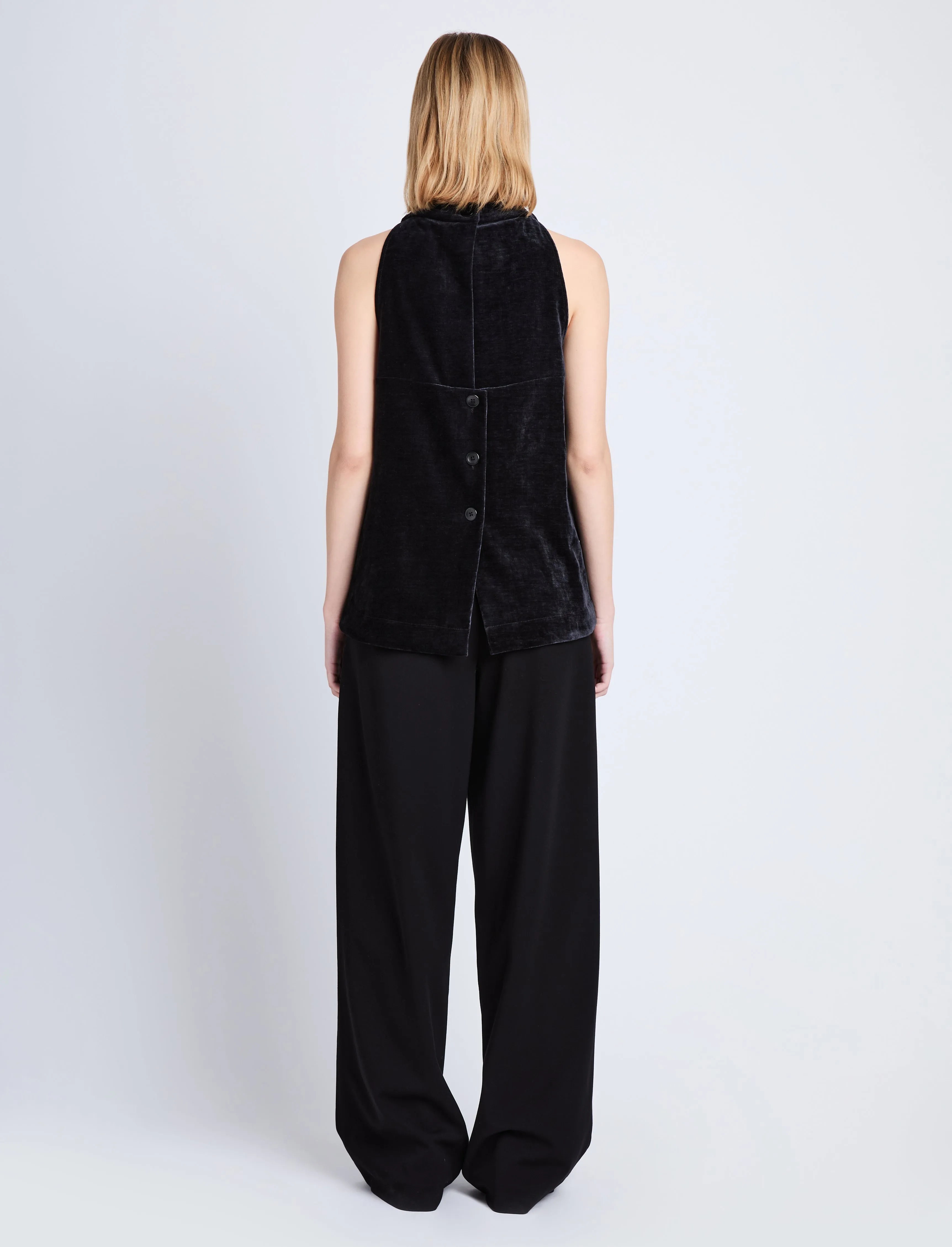 Mila Cowl Top in Chenille Suiting sold by Proenza Schouler product image thumbnail 5
