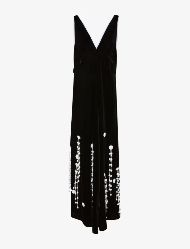 Embroidered Velvet Dress made by Proenza Schouler