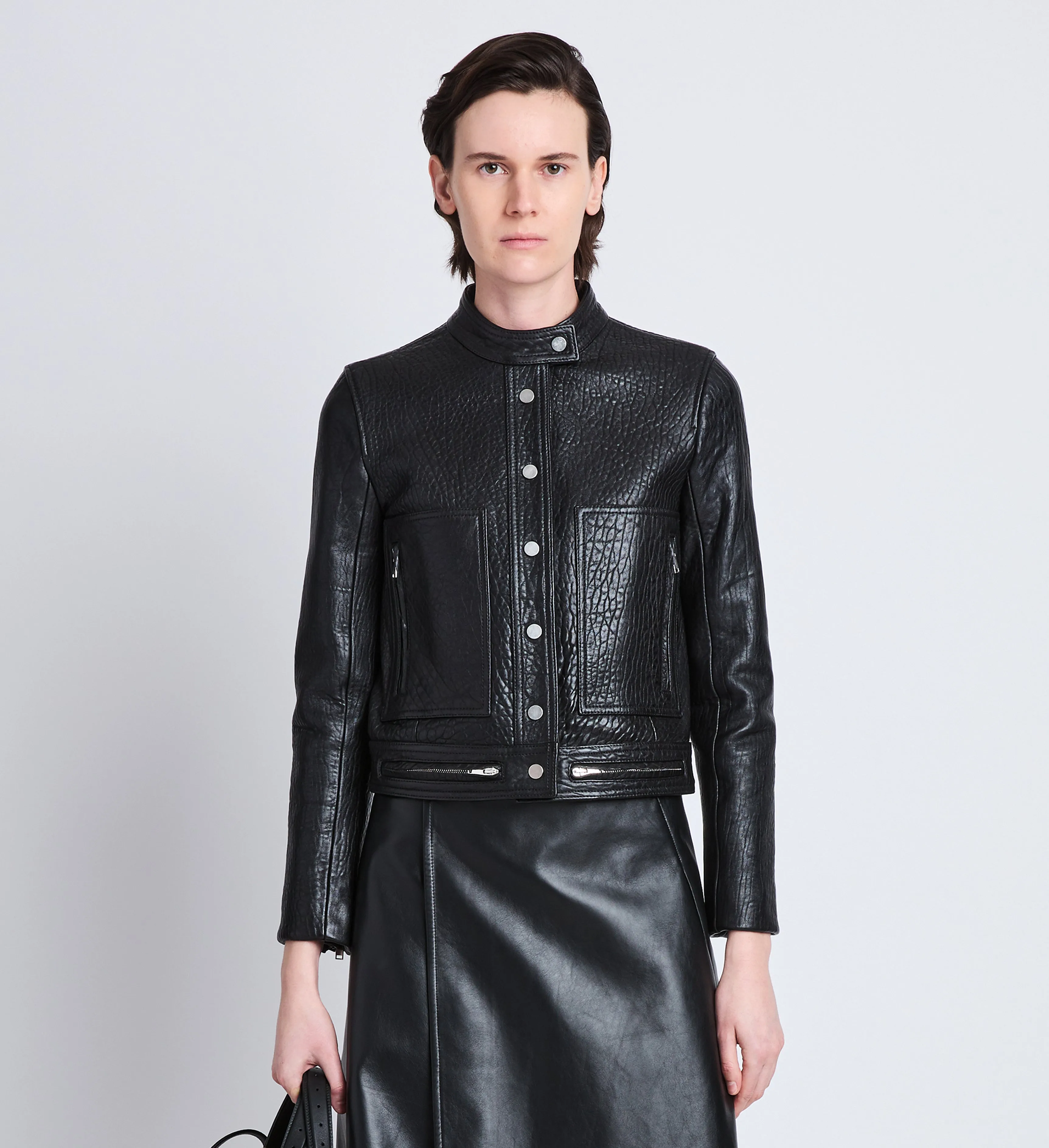 Alice Jacket in Textured Grainy Leather sold by Proenza Schouler product image thumbnail 2