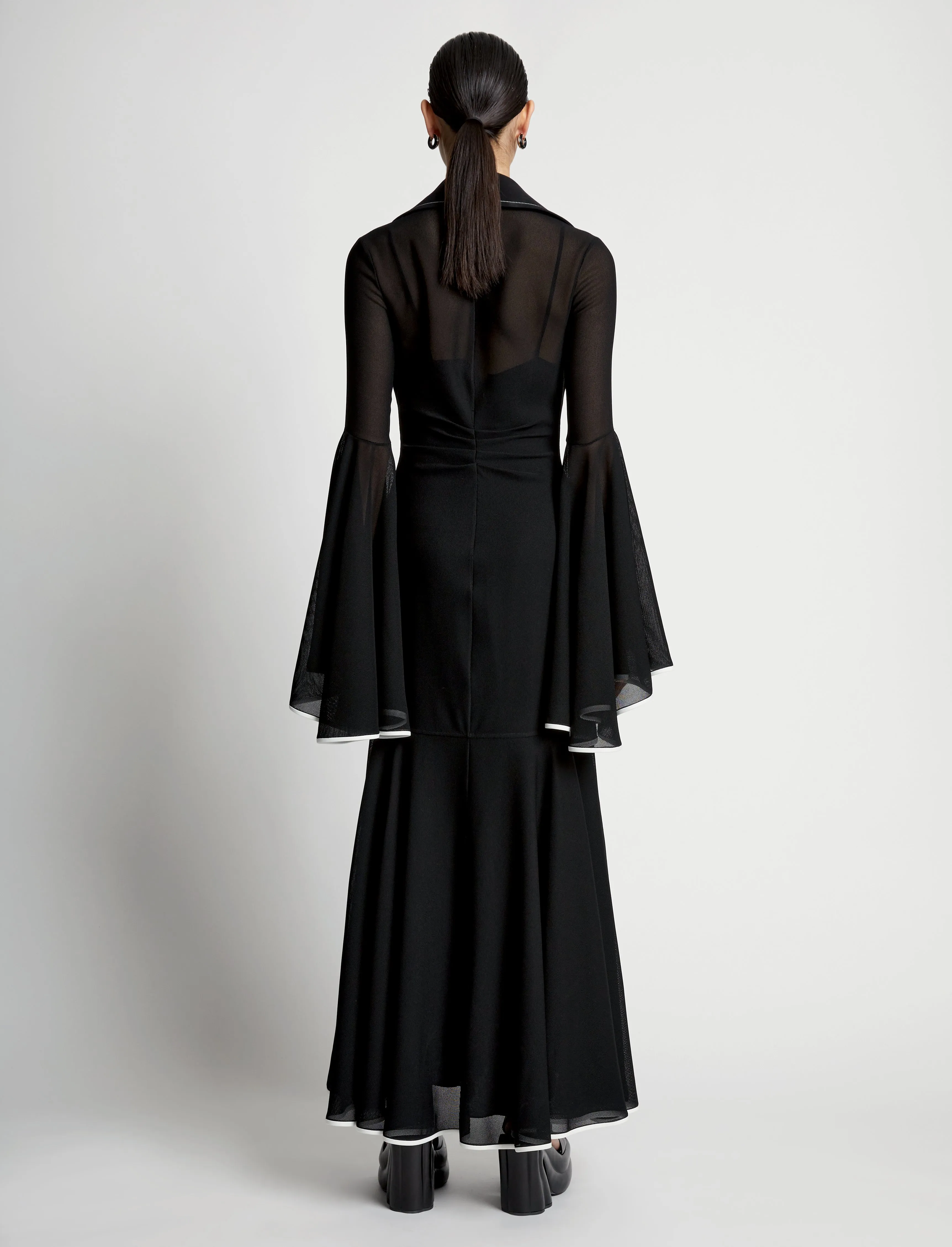 Solid Mesh Ruffle Dress sold by Proenza Schouler product image thumbnail 4