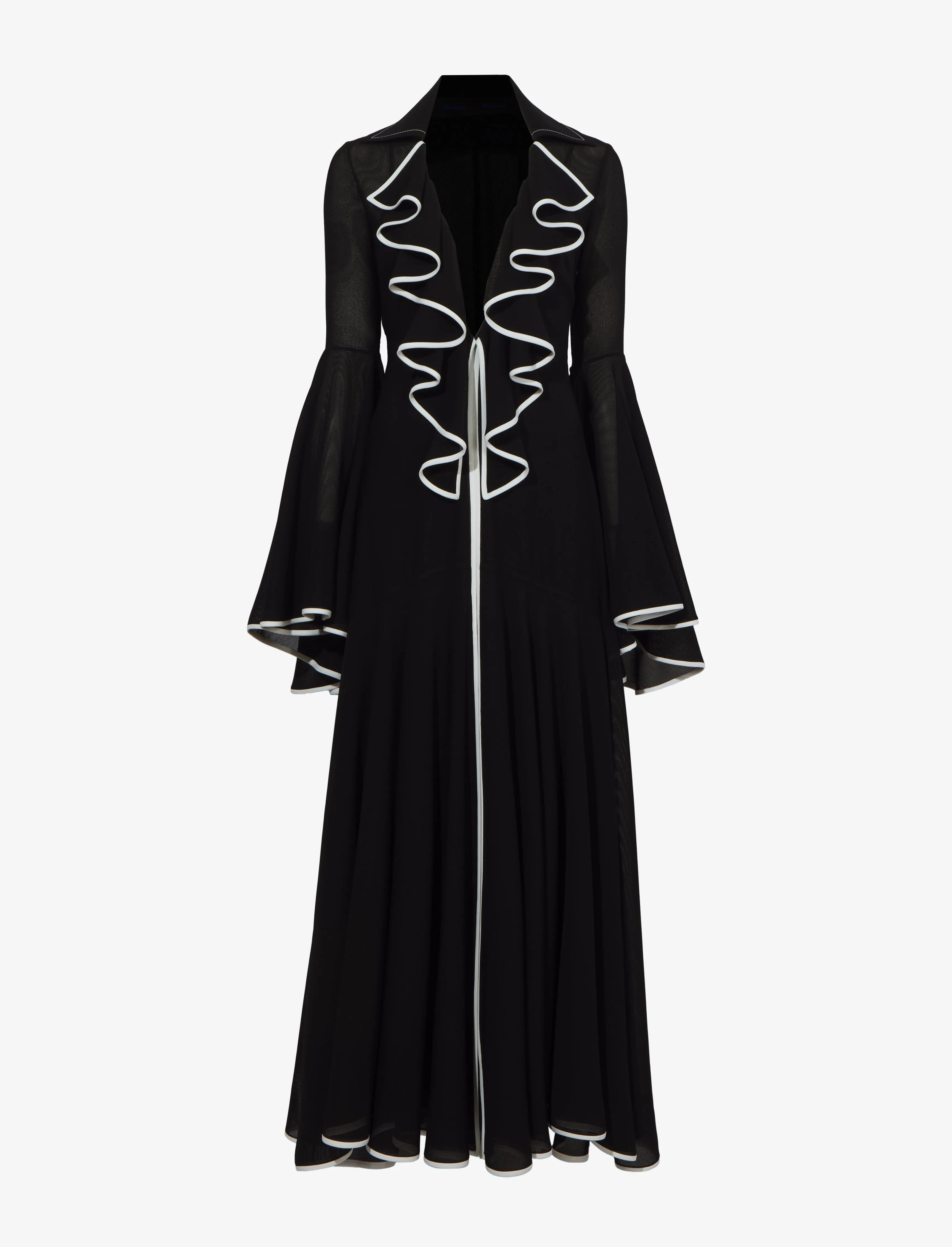 Solid Mesh Ruffle Dress sold by Proenza Schouler