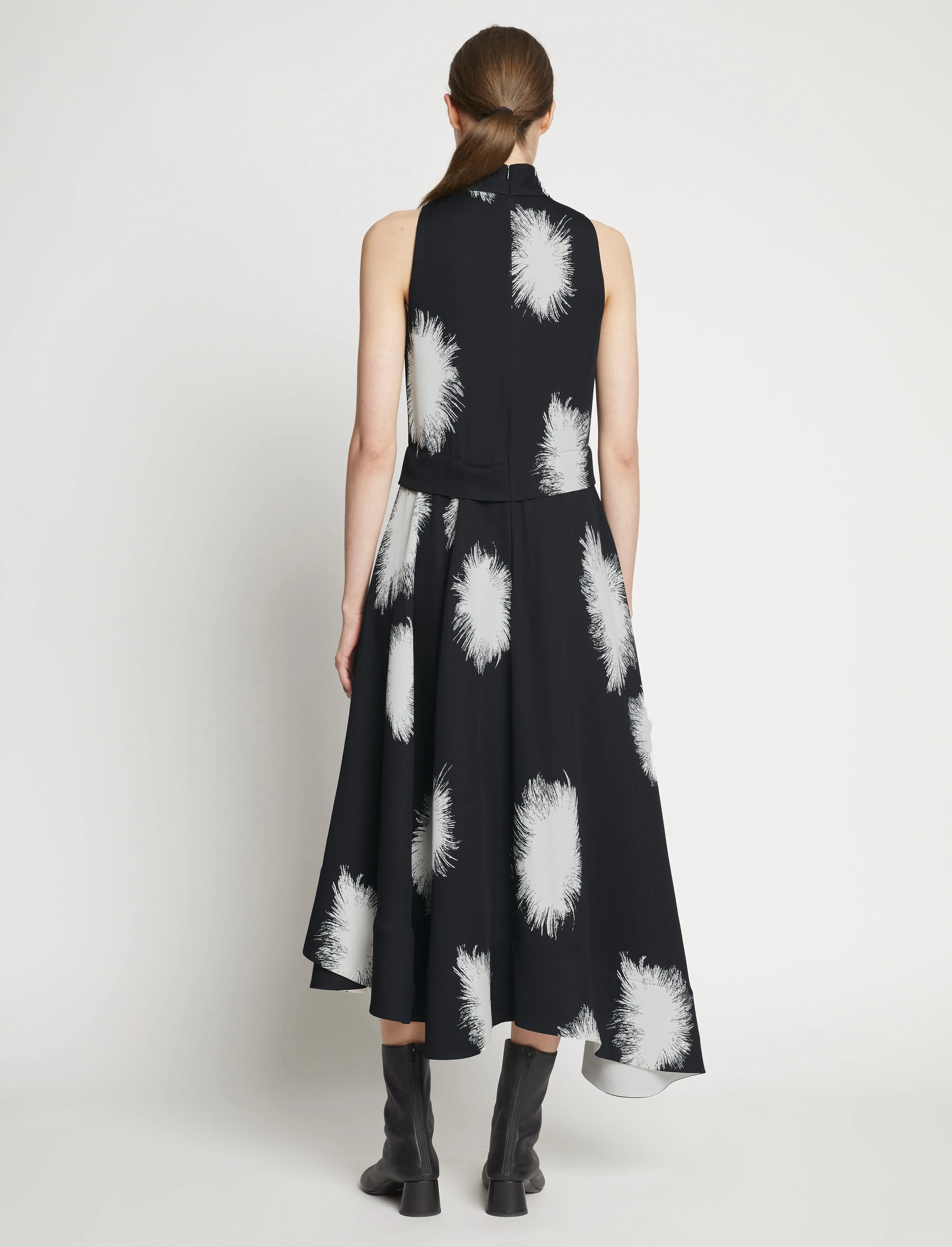 Feather Dot Printed Sleeveless Dress - BLACK/WHITE MULTI sold by Proenza Schouler product image thumbnail 4