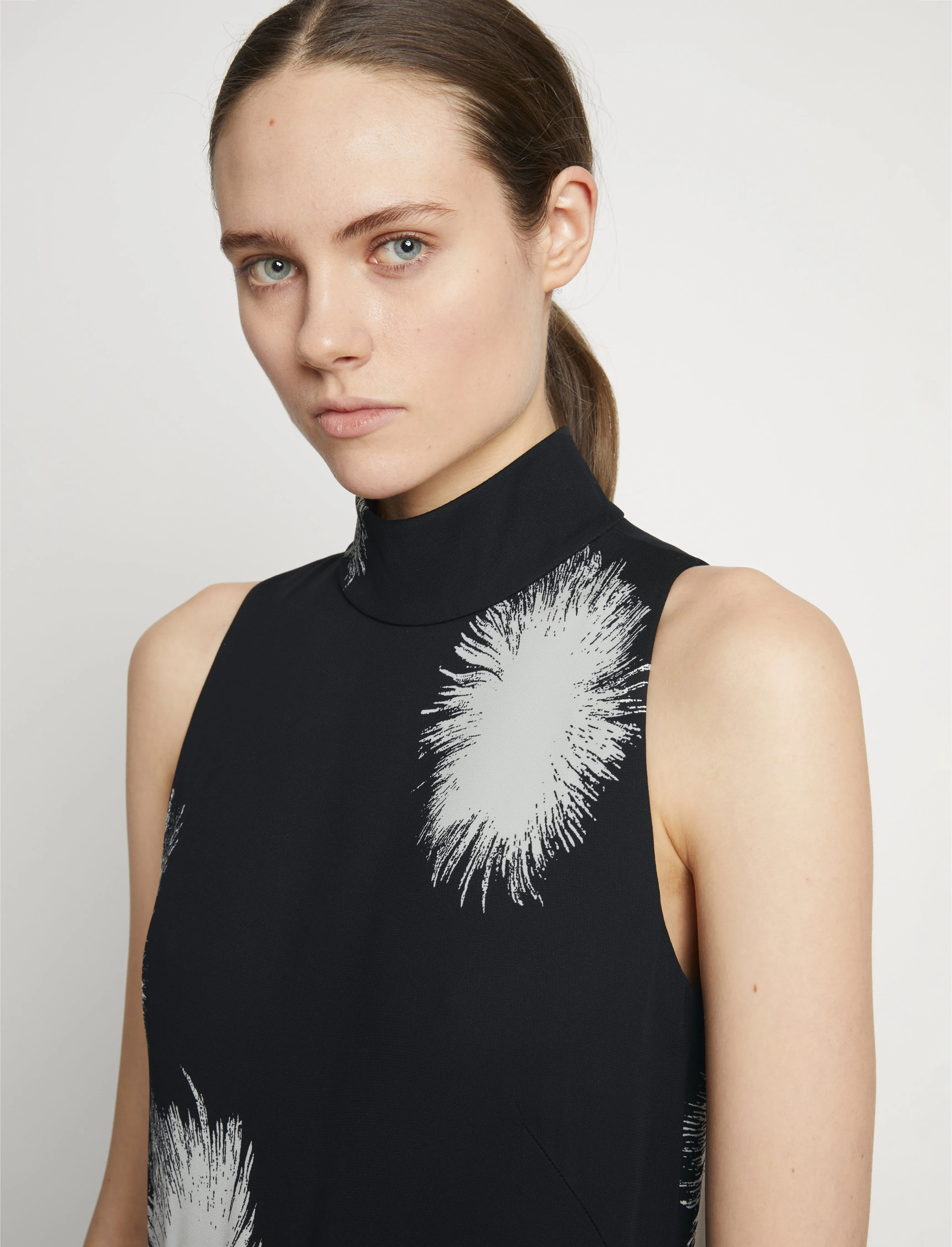 Feather Dot Printed Sleeveless Dress - BLACK/WHITE MULTI sold by Proenza Schouler product image thumbnail 5