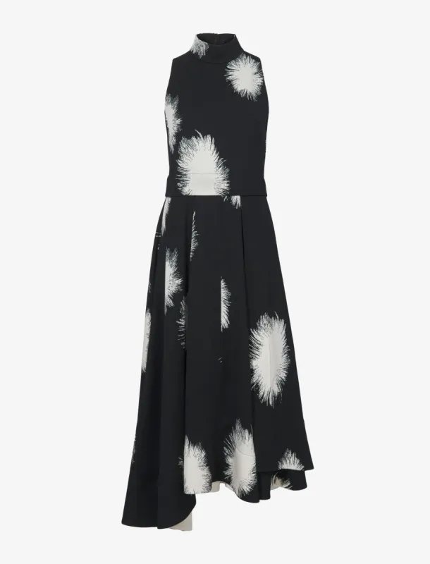 Feather Dot Printed Sleeveless Dress - BLACK/WHITE MULTI made by Proenza Schouler