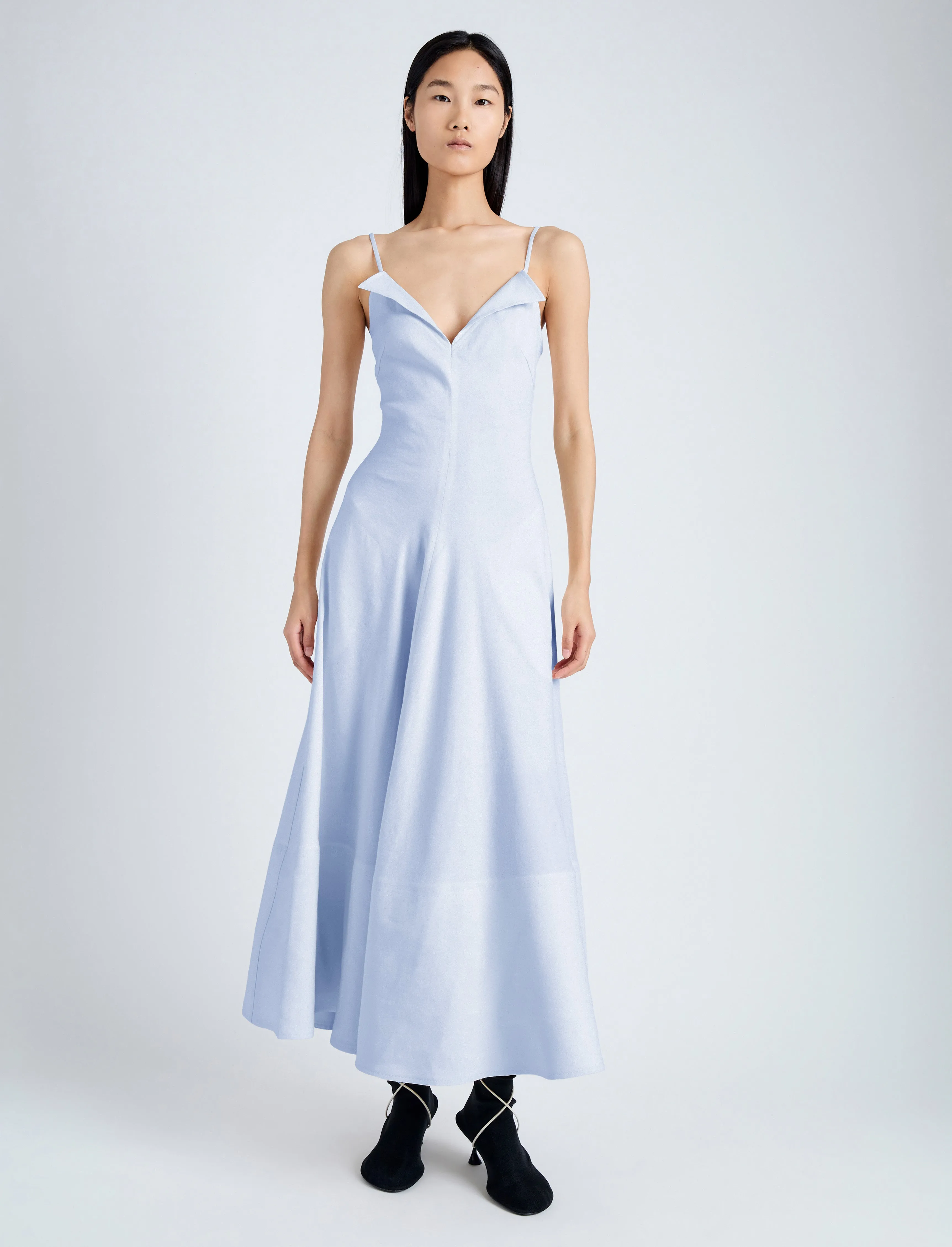 Ruby Dress in Eco Stretch Linen Viscose sold by Proenza Schouler product image thumbnail 2