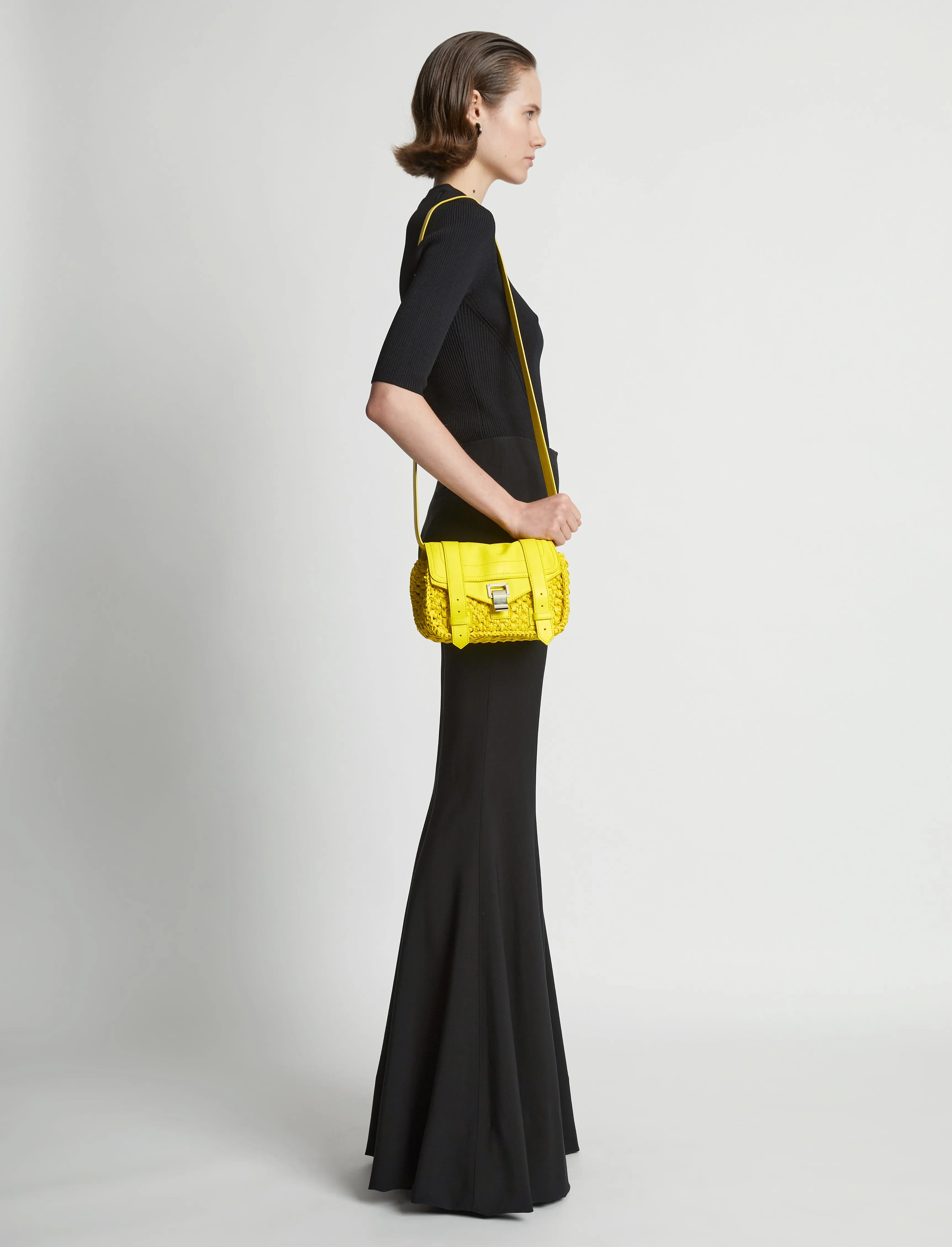 PS1 Mini Crossbody Bag in Raffia sold by Proenza Schouler product image thumbnail 2