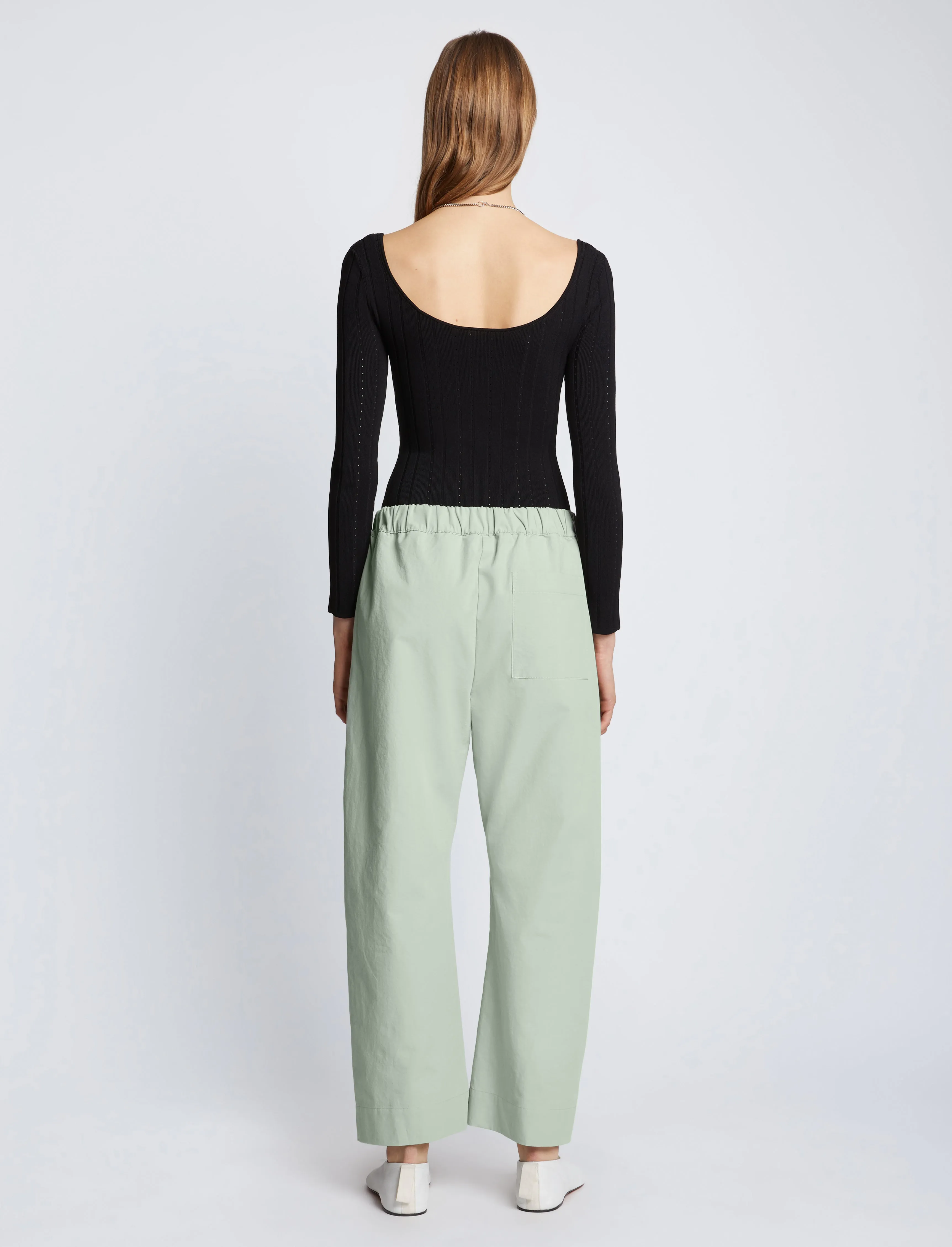 Solid Cotton Linen Easy Pants sold by Proenza Schouler product image thumbnail 4