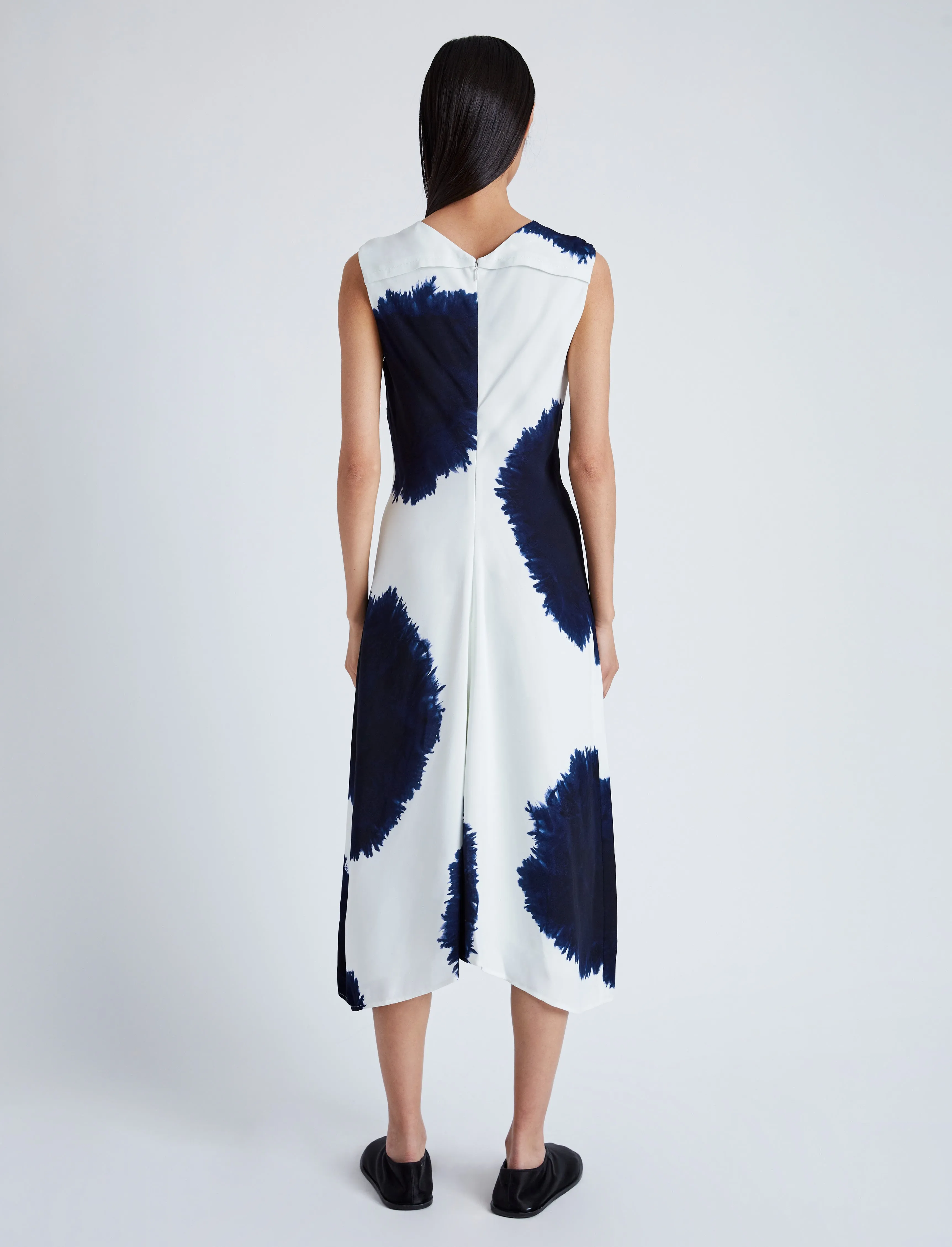 Ella Dress in Printed Viscose Crepe sold by Proenza Schouler product image thumbnail 4
