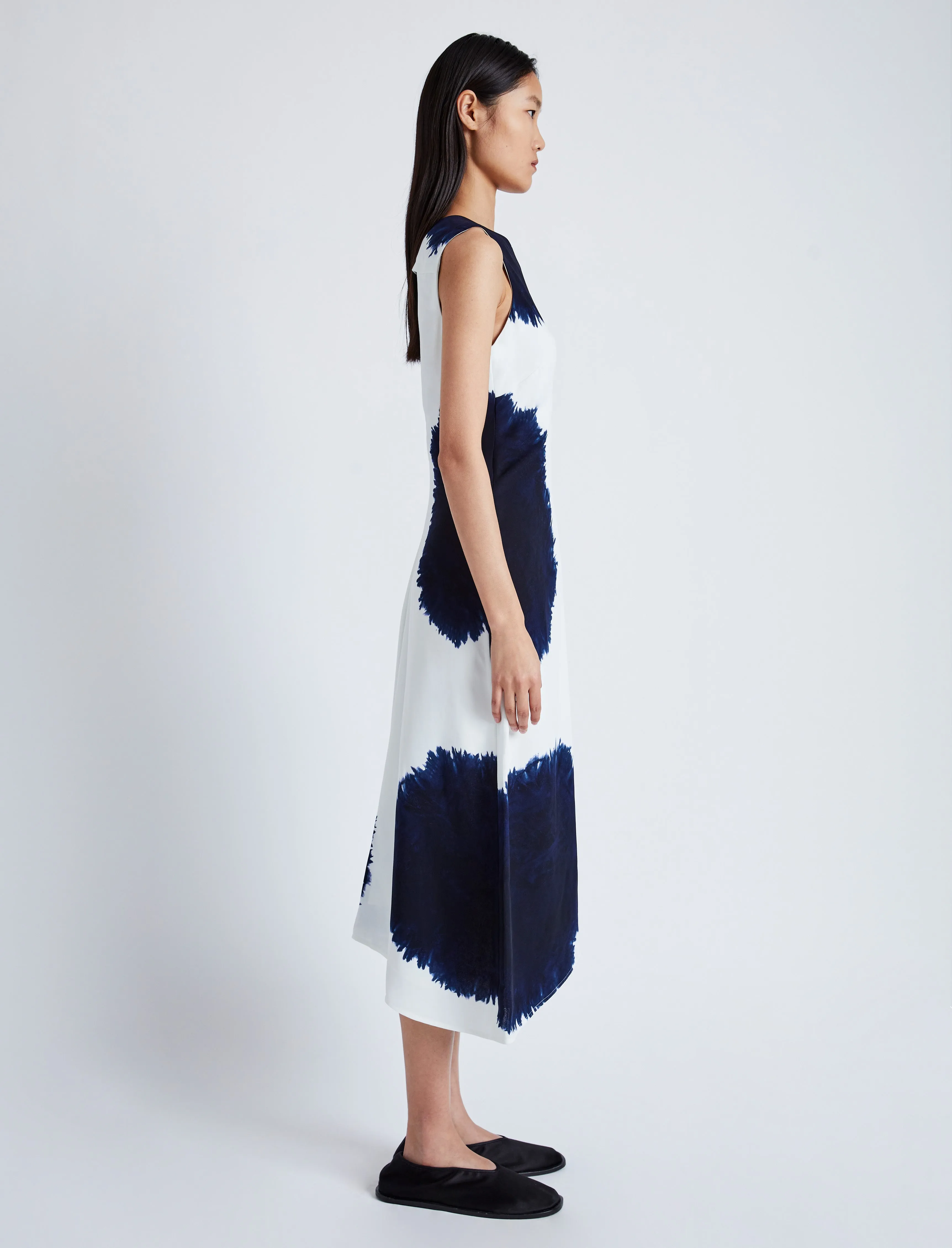 Ella Dress in Printed Viscose Crepe sold by Proenza Schouler product image thumbnail 3