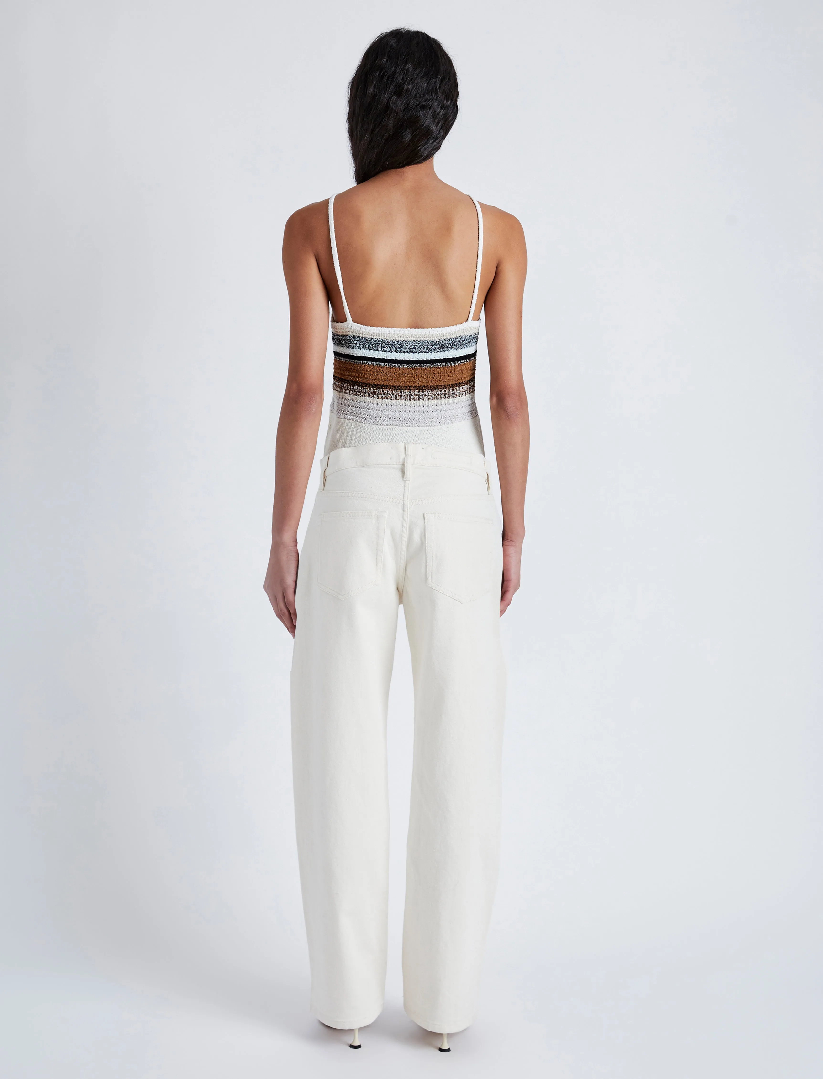 Bella Tank in Crochet Stripe Knit sold by Proenza Schouler product image thumbnail 5