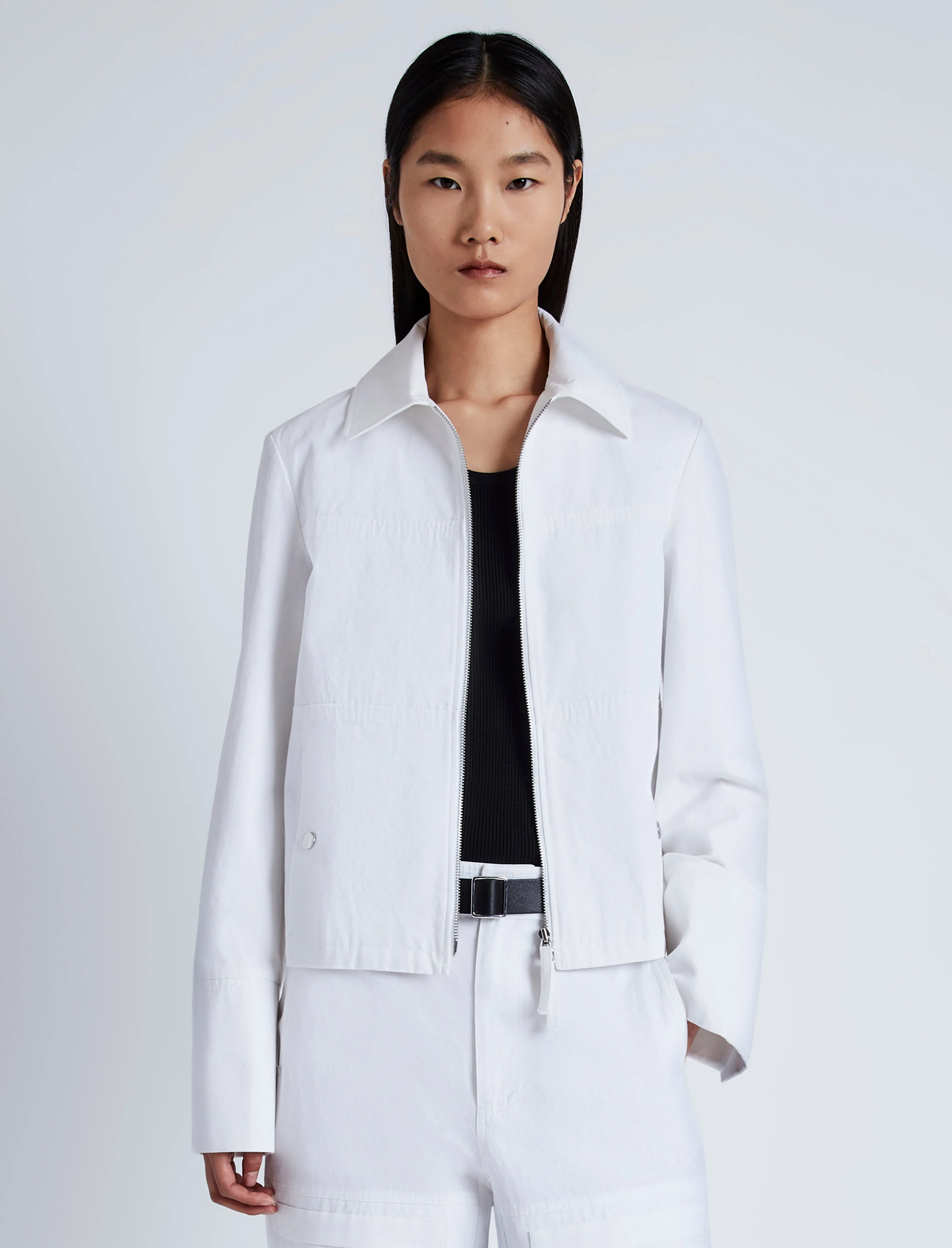 Barnes Jacket in Rumpled Cotton sold by Proenza Schouler product image thumbnail 2