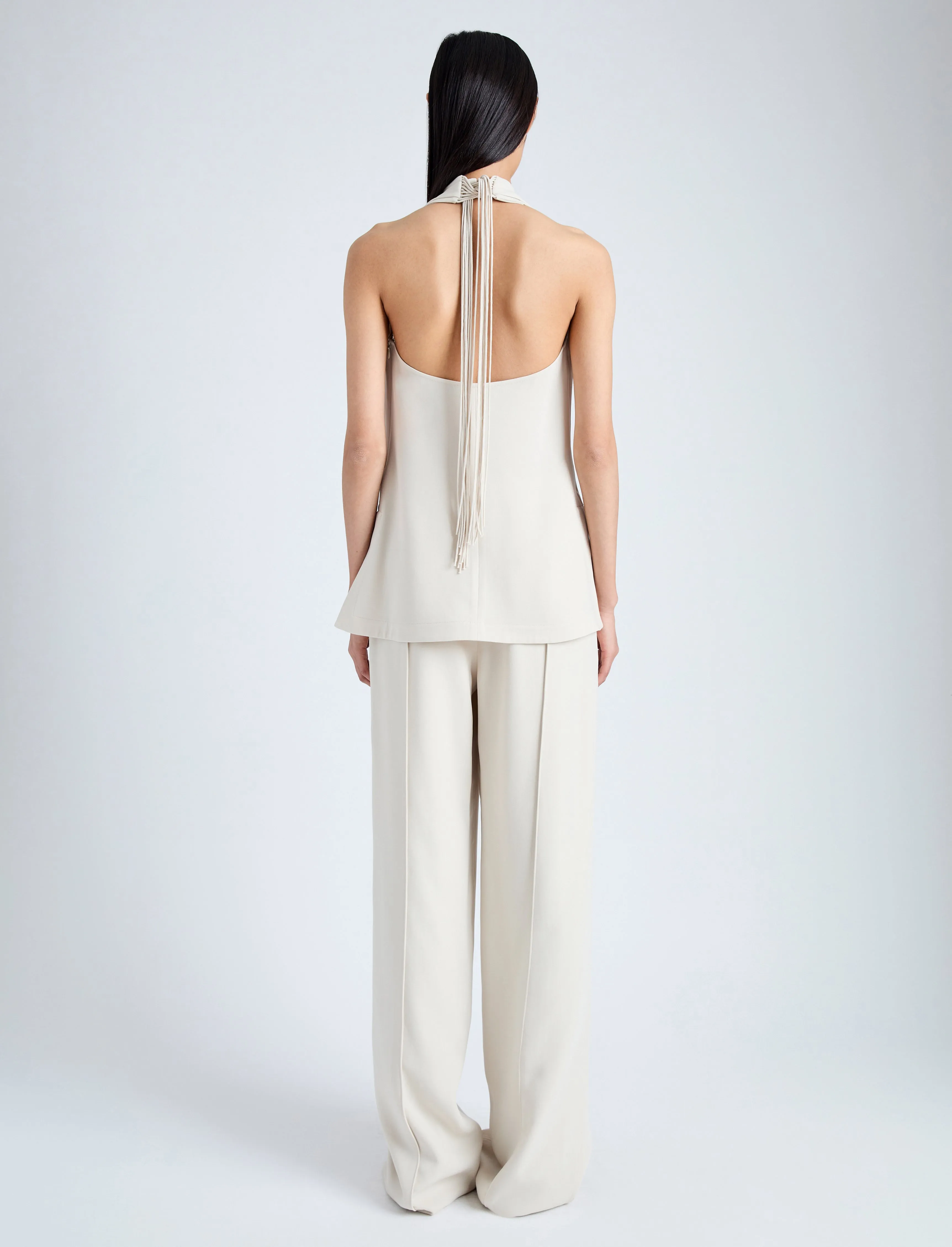 Weyes Pant in Light Matte Double Crepe sold by Proenza Schouler product image thumbnail 4