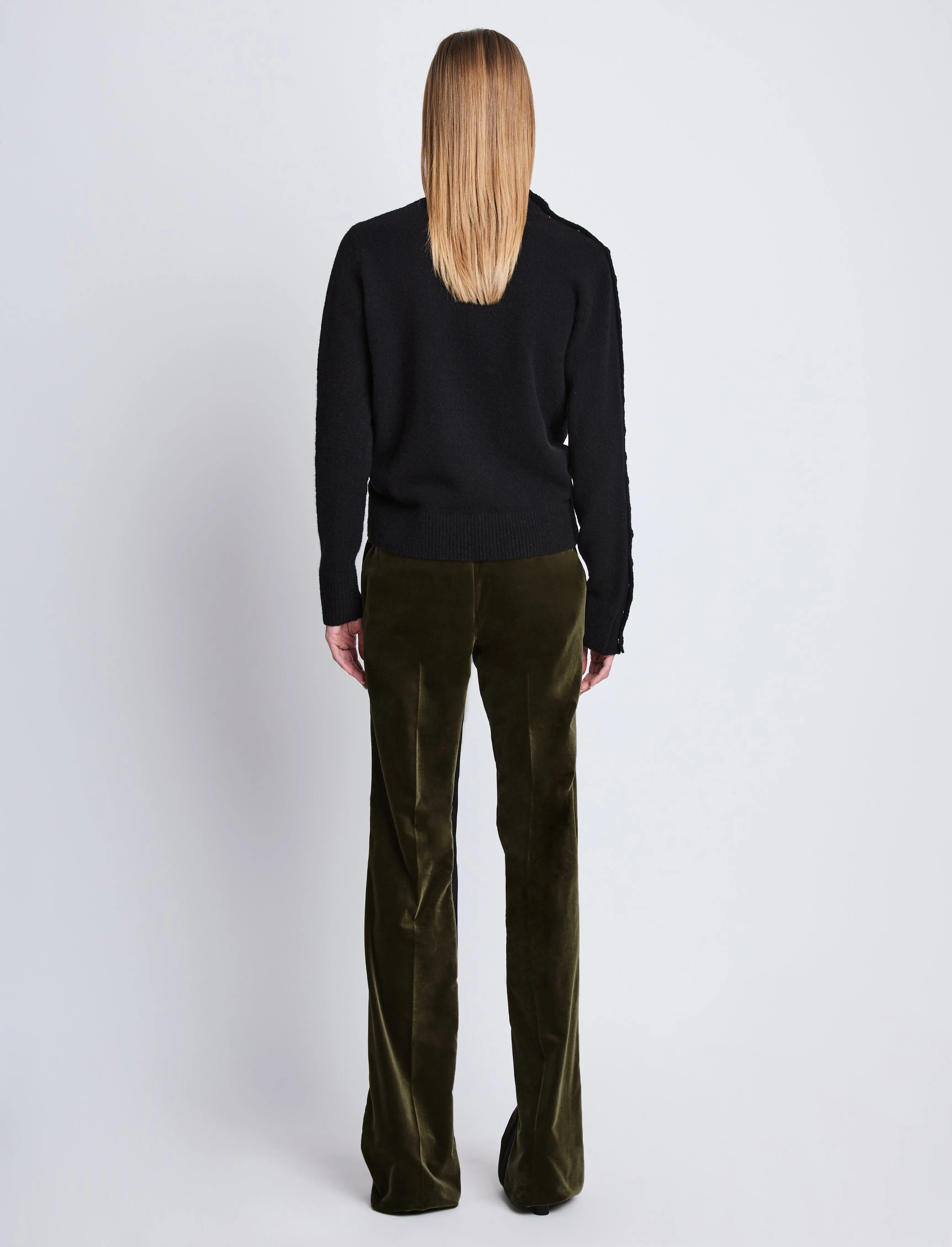 Marie Pant in Velvet Suiting sold by Proenza Schouler product image thumbnail 4