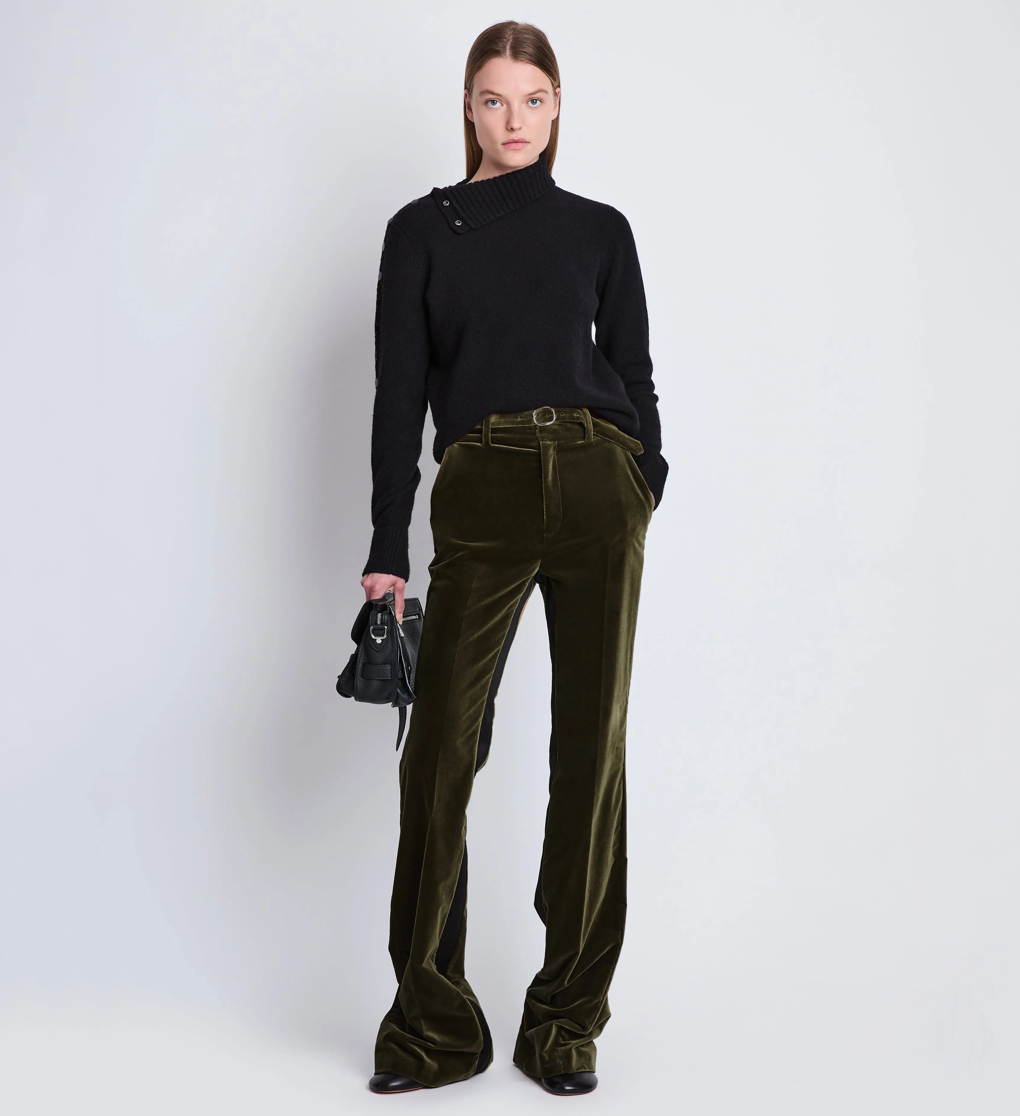 Marie Pant in Velvet Suiting sold by Proenza Schouler product image thumbnail 2