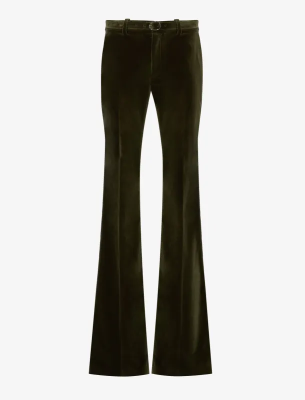 Marie Pant in Velvet Suiting sold by Proenza Schouler