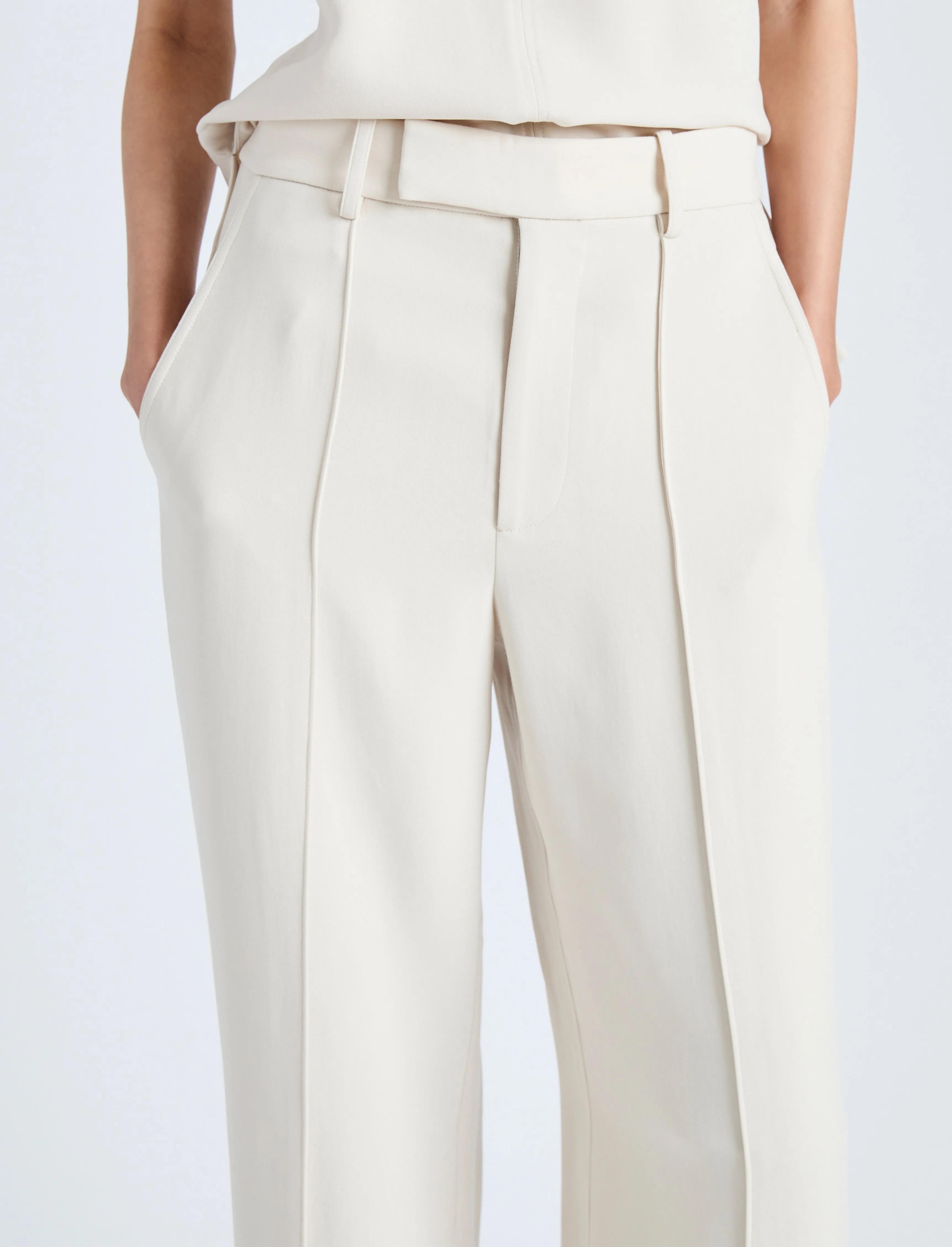 Weyes Pant in Light Matte Double Crepe sold by Proenza Schouler product image thumbnail 5